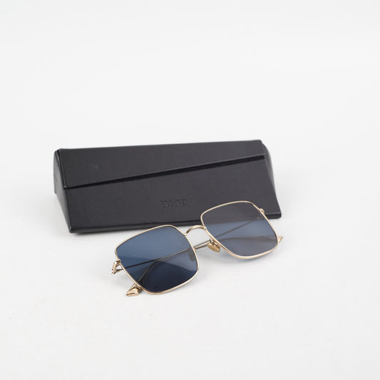 Dior Stellaire Su Square Sungrasses Handbag Blue Travel Bag