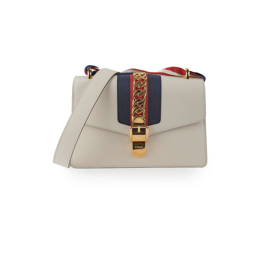Gucci Sylvie Bag White Shoulder Bag