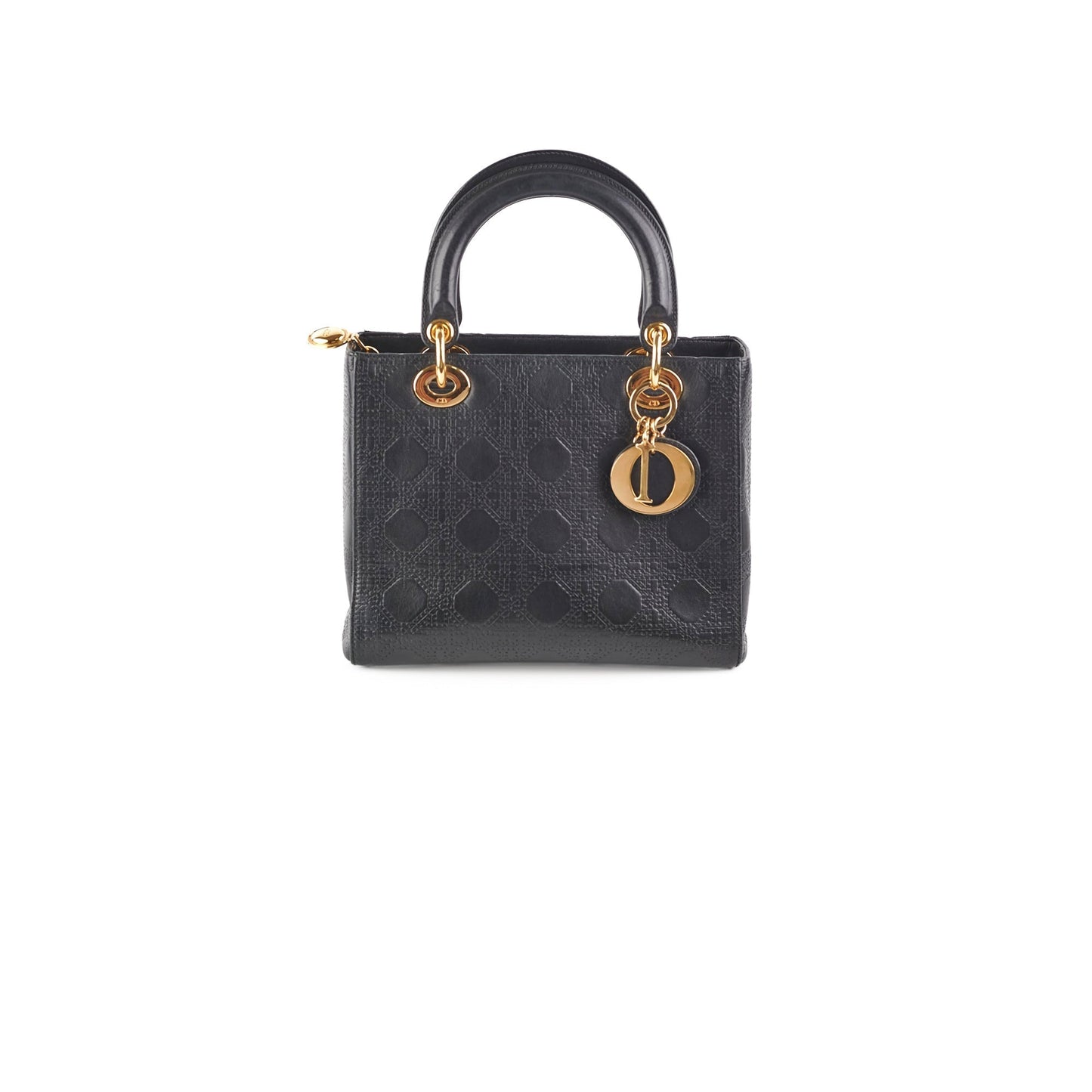 Dior Lady Cannage Bag Black Medium Shoulder Bag