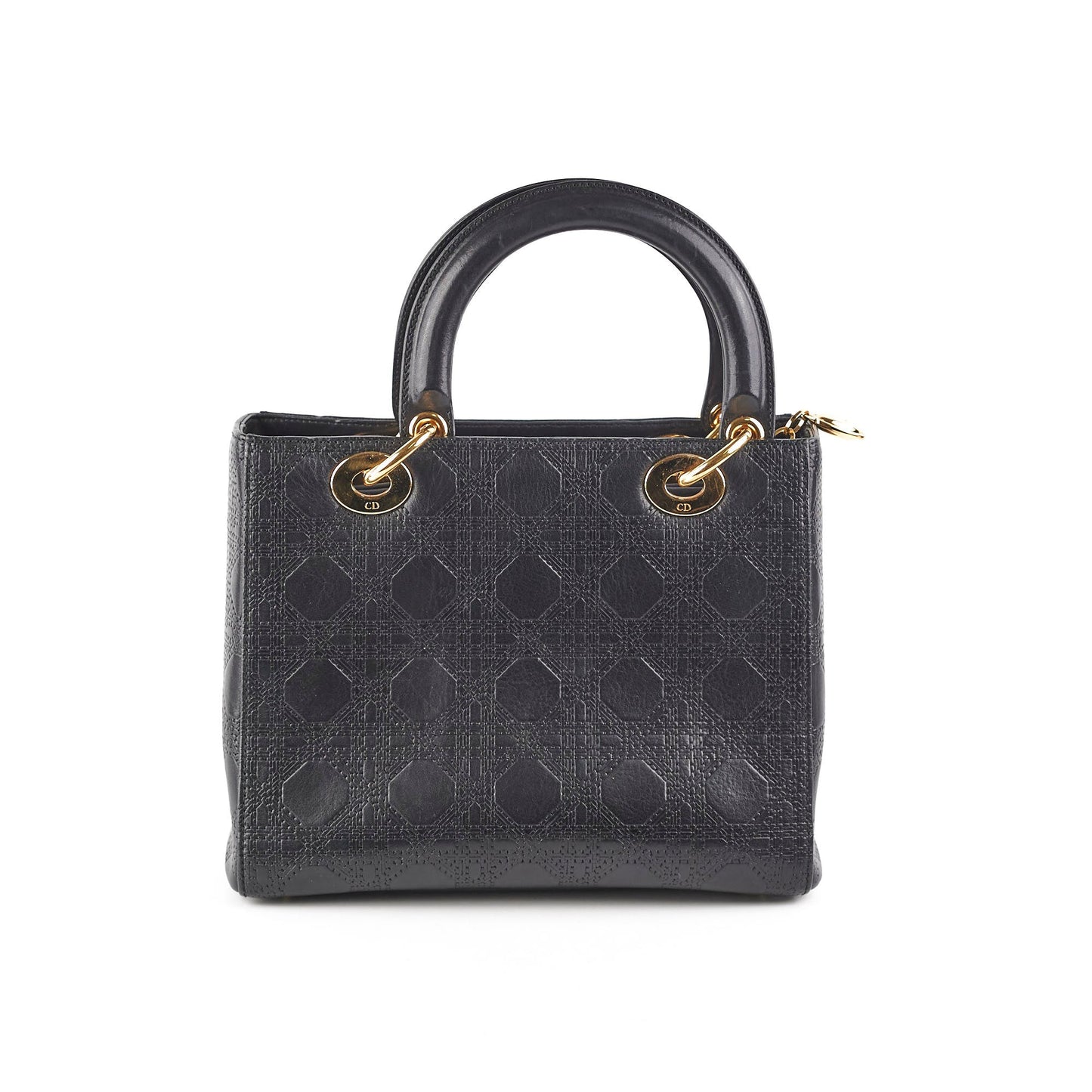 Dior Lady Cannage Bag Black Medium Shoulder Bag