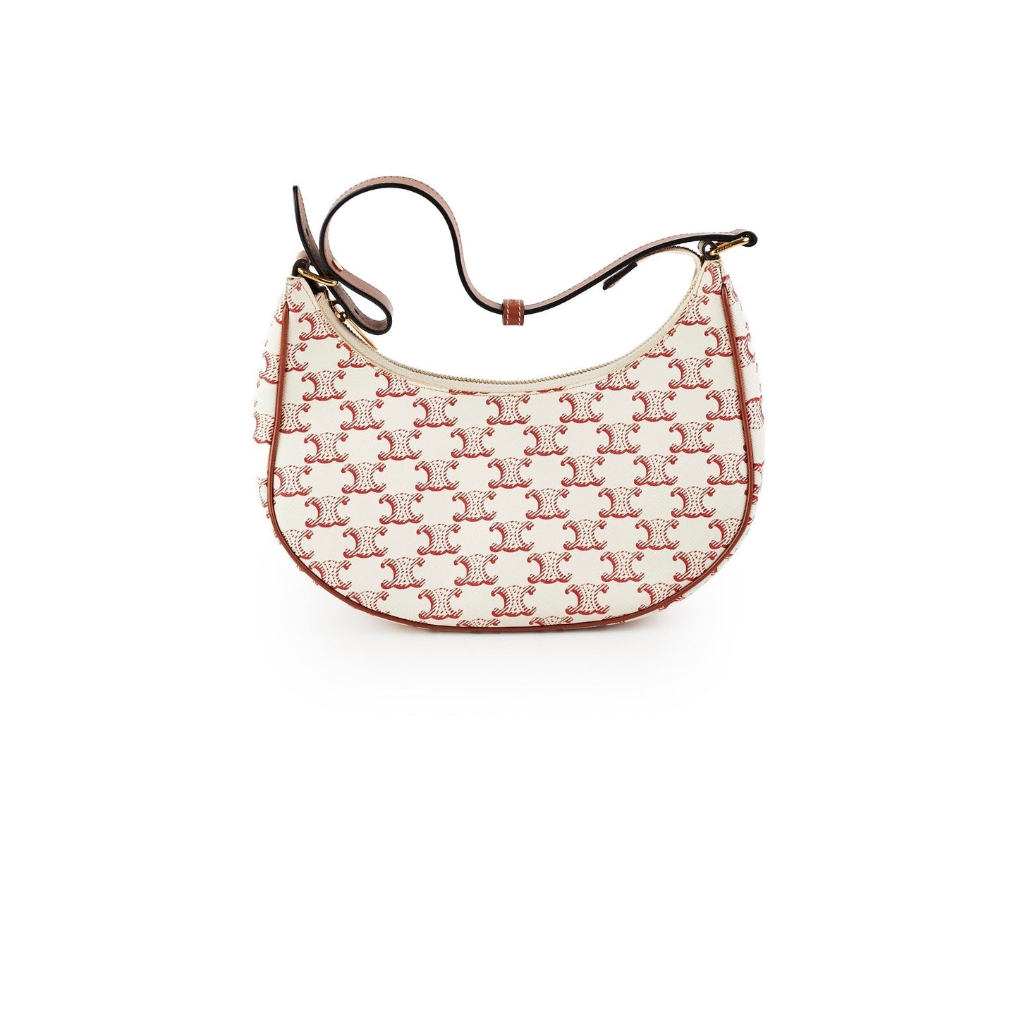 Luxury Ava Triomphe Handbag Canvas Red Travel Bag