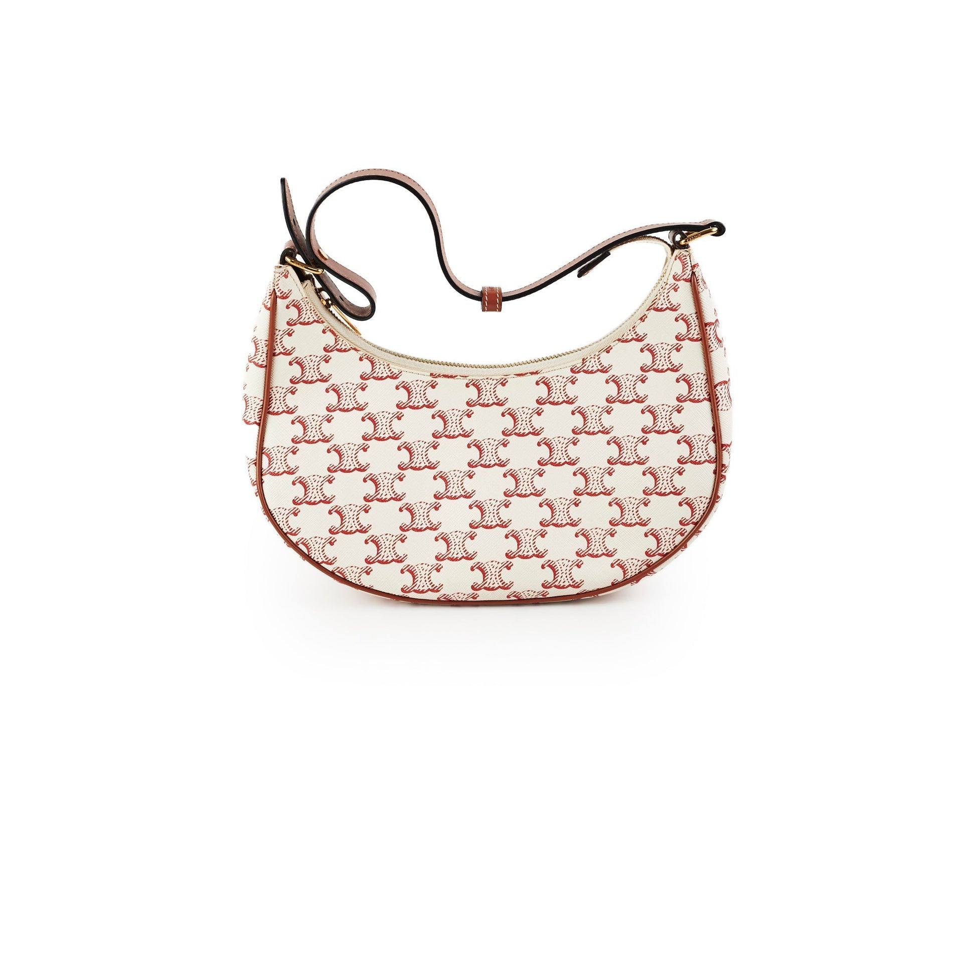 Luxury Ava Triomphe Handbag Canvas Red Travel Bag