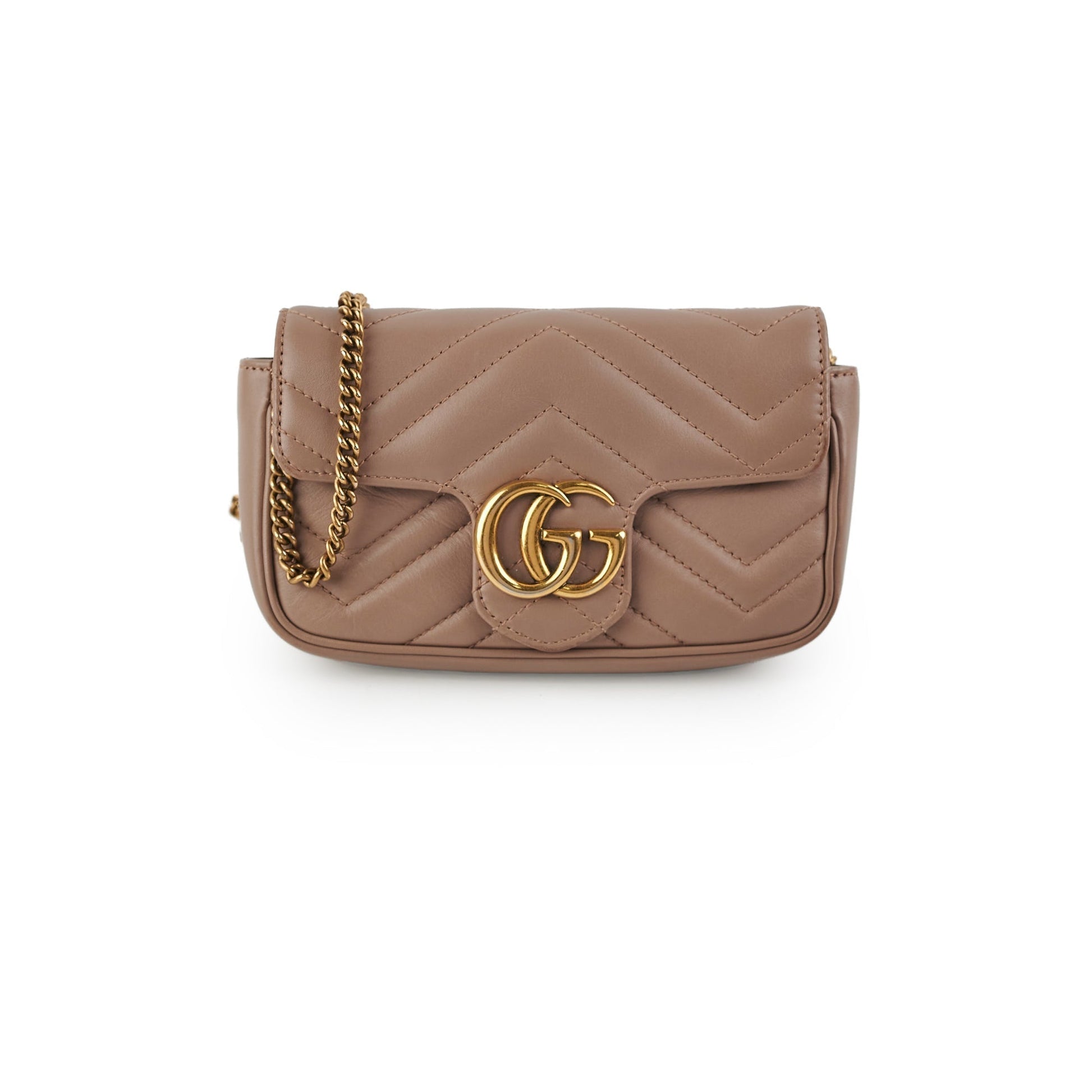 Gucci Super Marmont Crossbody Bag Pink Mini
