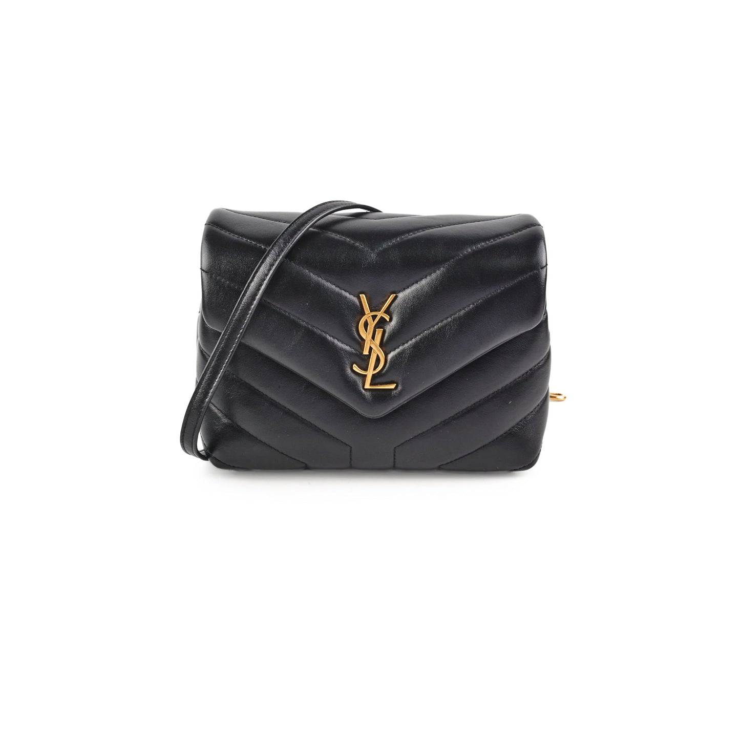YSL Saint Laurent Lou Lou Crossbody Bag Black Toy Lou Lou Black