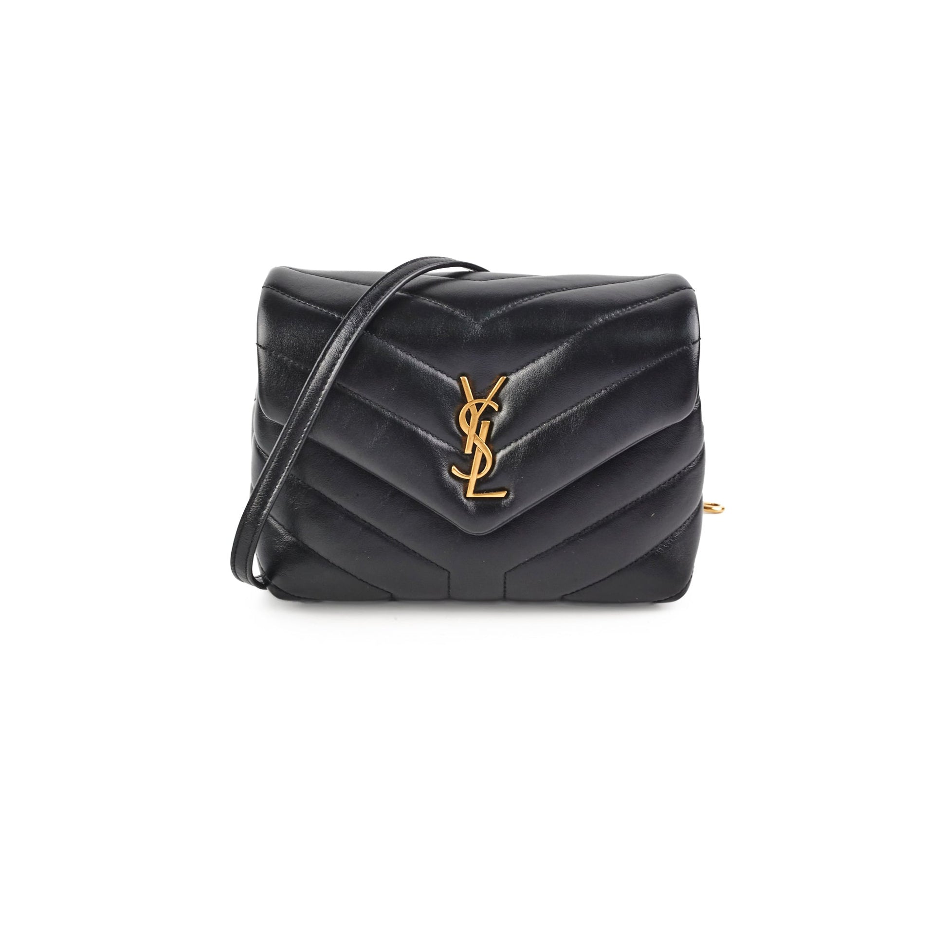 YSL Saint Laurent Lou Lou Crossbody Bag Black Toy Lou Lou Black