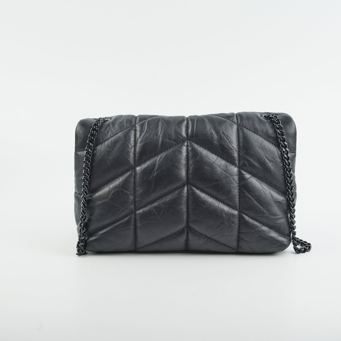 YSL Saint Laurent So Puffer Crossbody Bag Black Toy