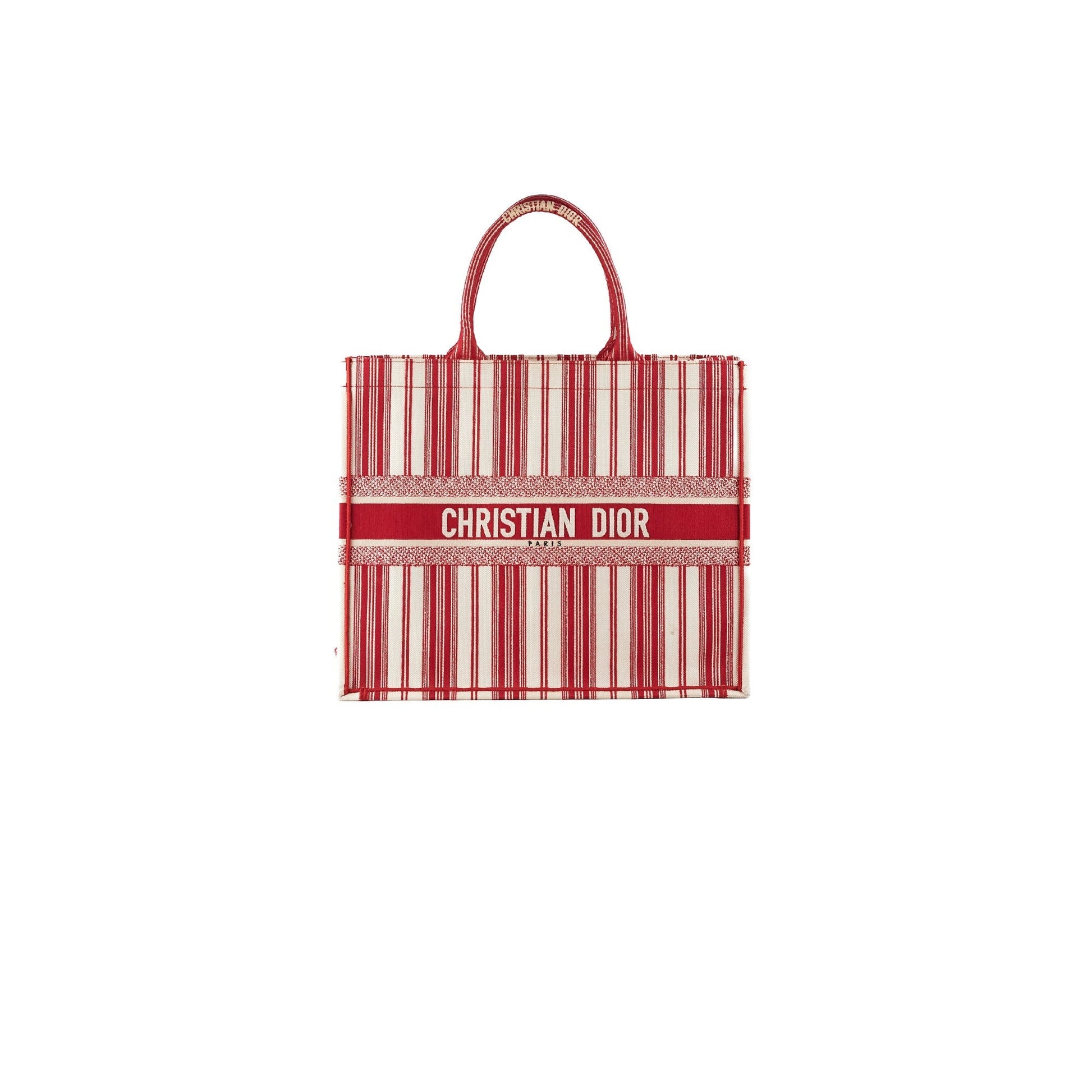 Dior Christian Book Tote Red Large Tote Bag