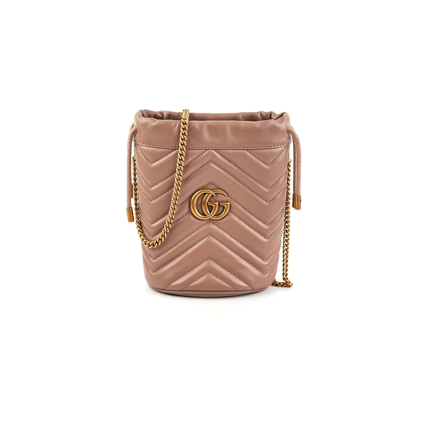 Gucci Marmont Bag Dusty Pink Bucket Crossbody Bag