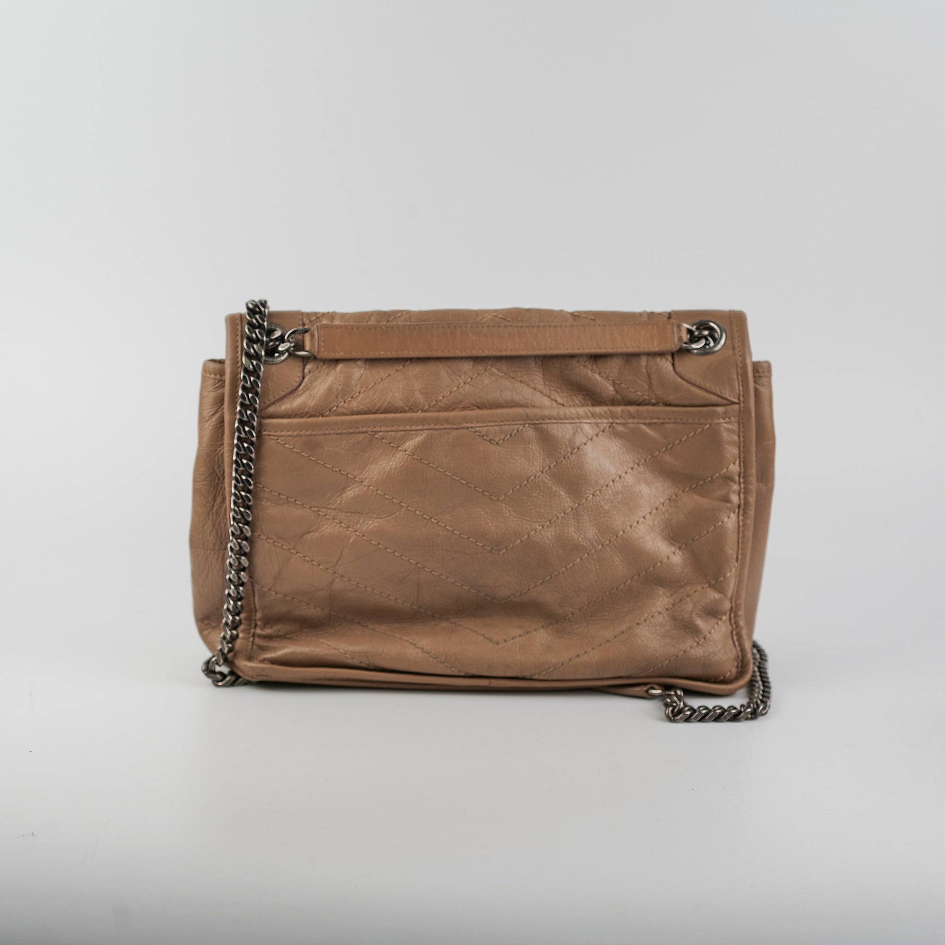 YSL Saint Laurent Niki Taupe Crossbody Bag Medium