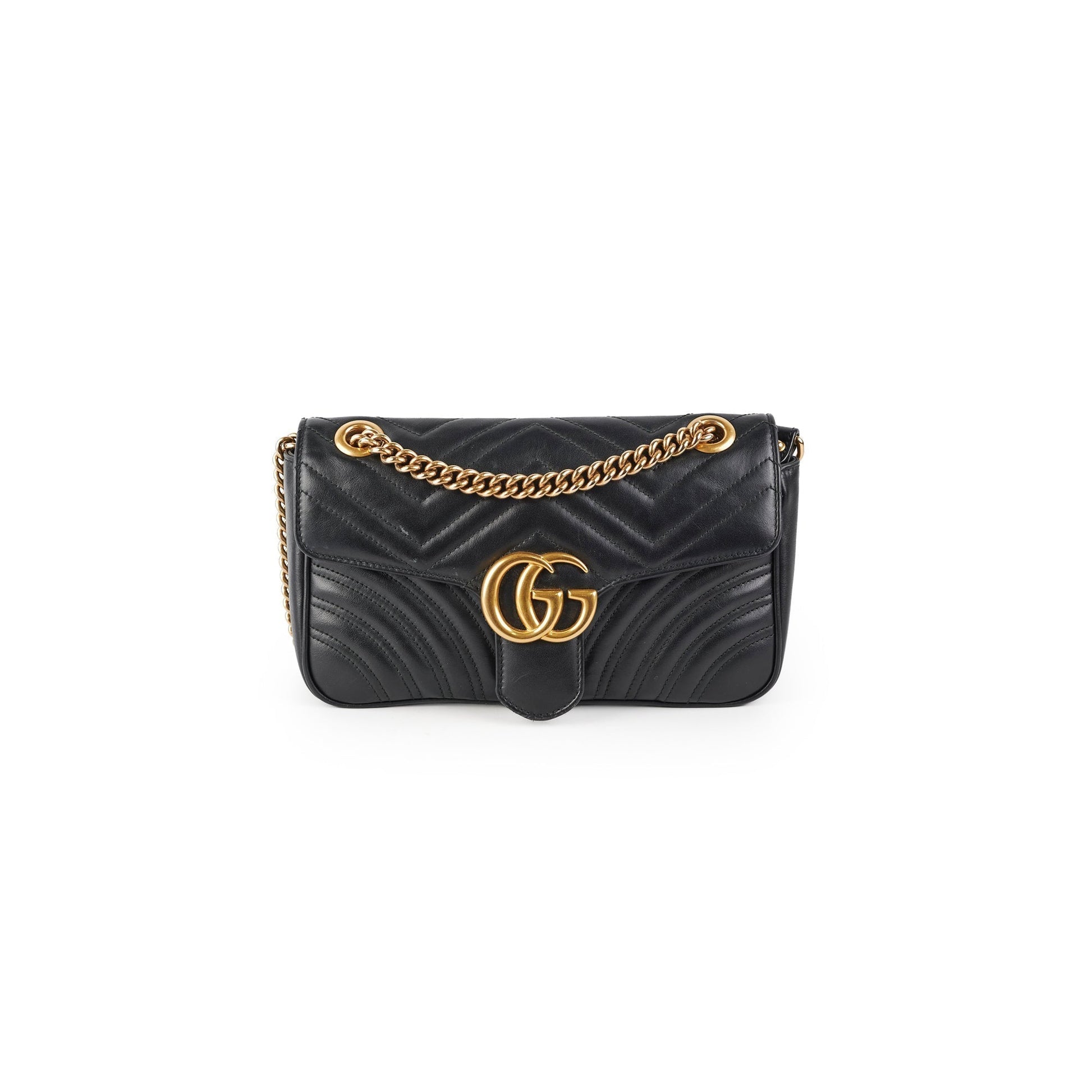 Gucci Marmont Shoulder Bag Black Small Marmont Black