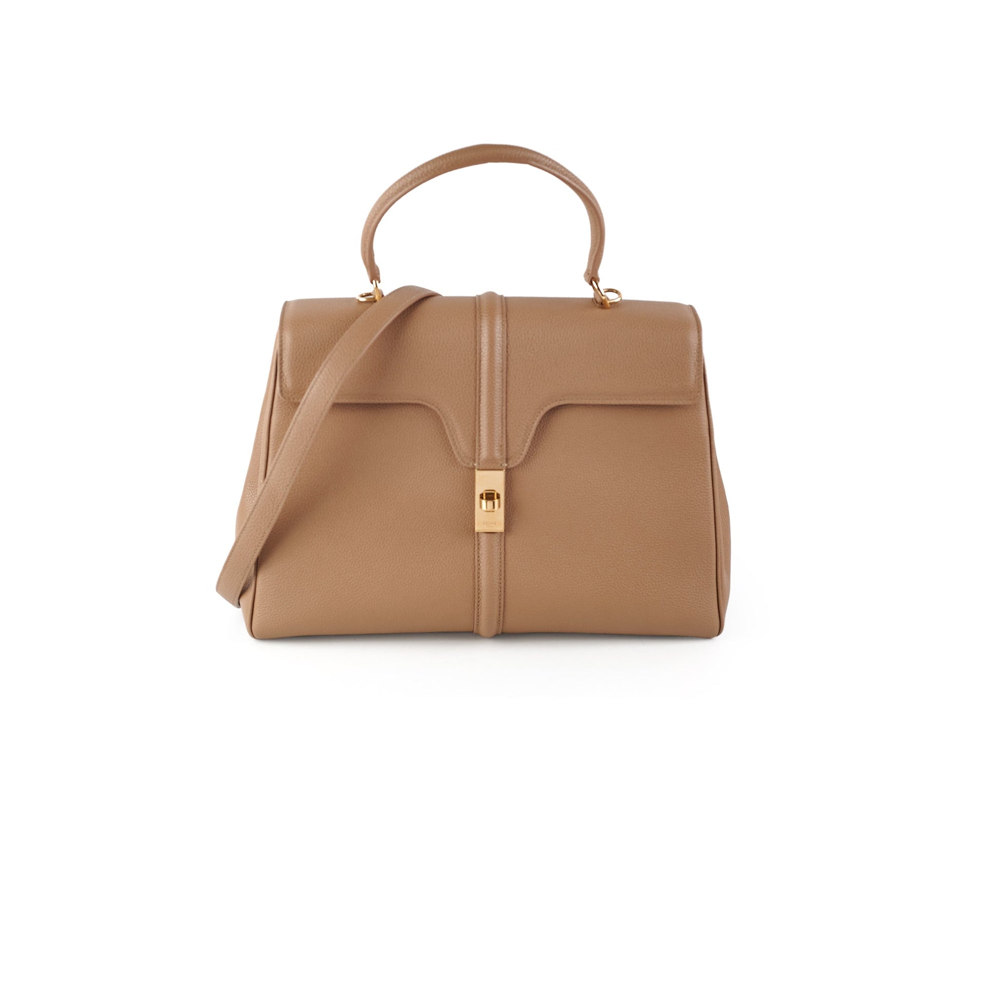 Luxury Classic Taupe Handbag Medium Travel Bag