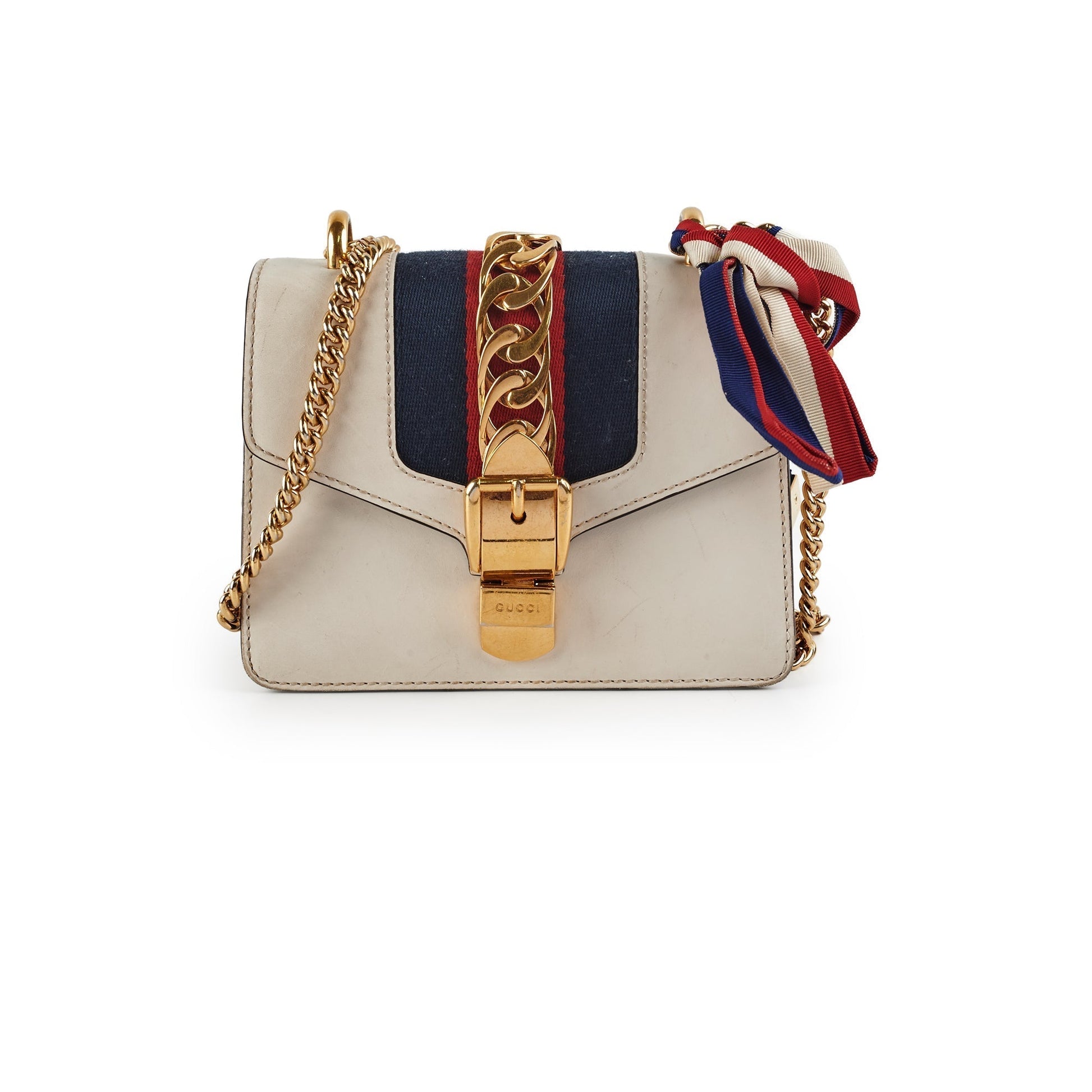 Gucci Sylvie Shoulder Bag White Small Bag White