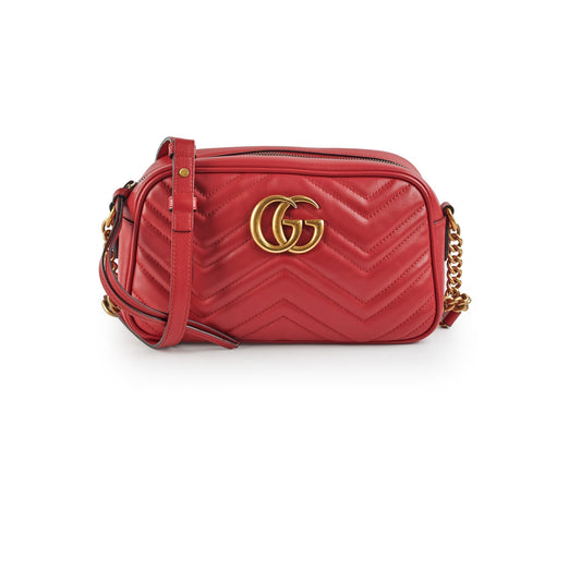 Gucci Marmont Camera Bag Red Crossbody Bag