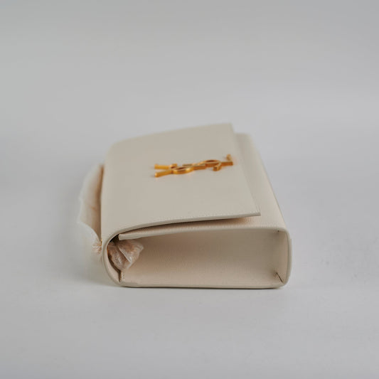 YSL Saint Laurent Kate Crossbody Bag White Medium