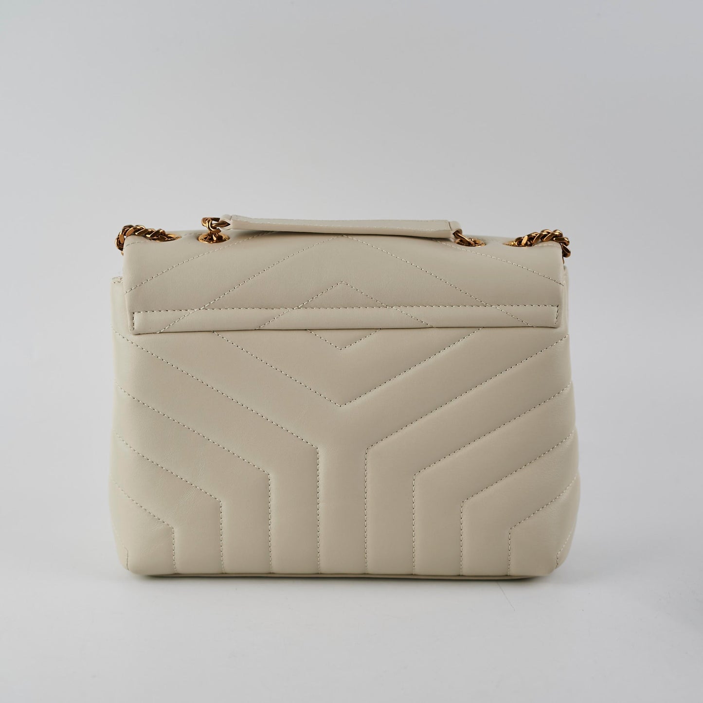 YSL Saint Laurent Lou Lou Crossbody Bag Cream Small