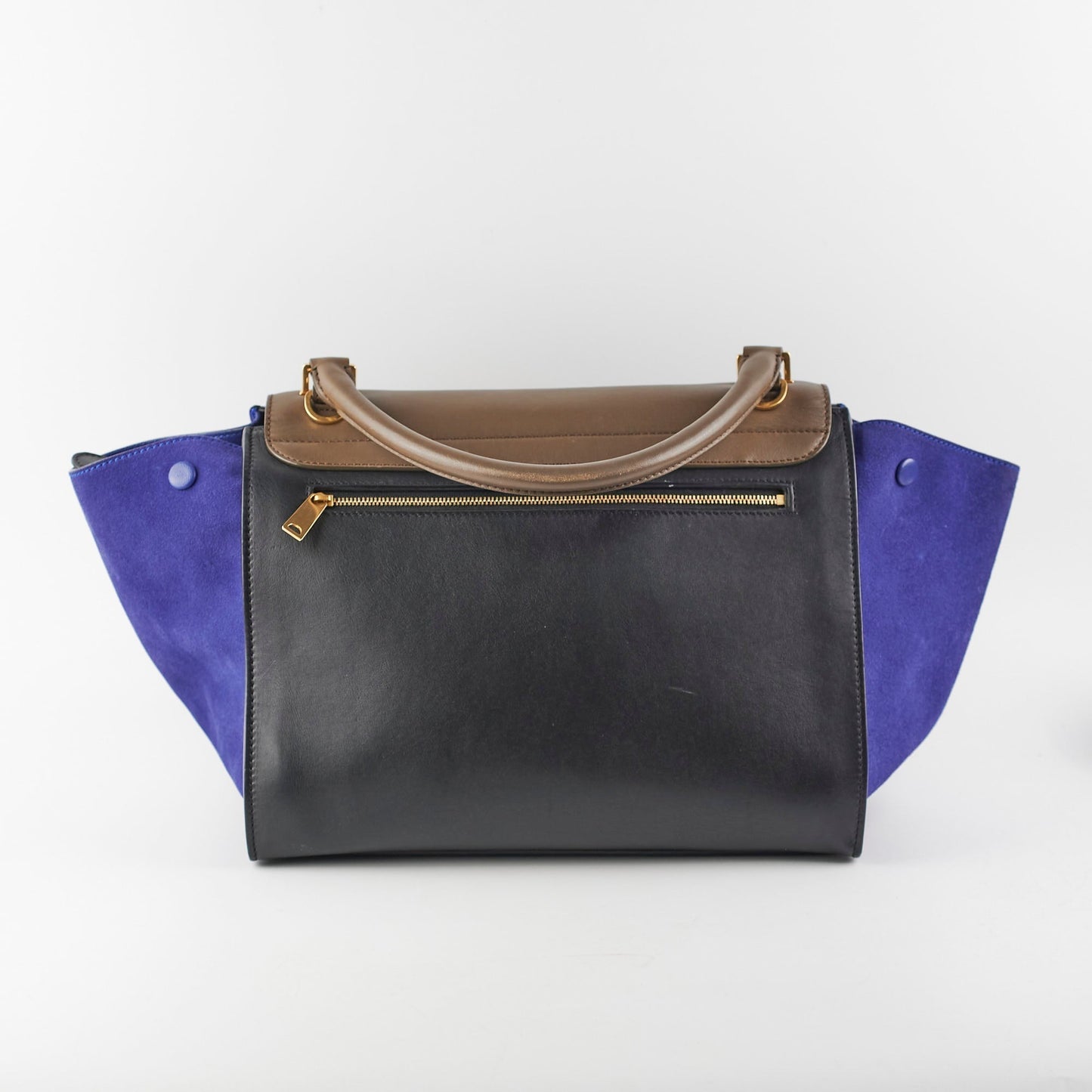 Luxury Trapeze Tricolour Handbag Medium Travel Bag