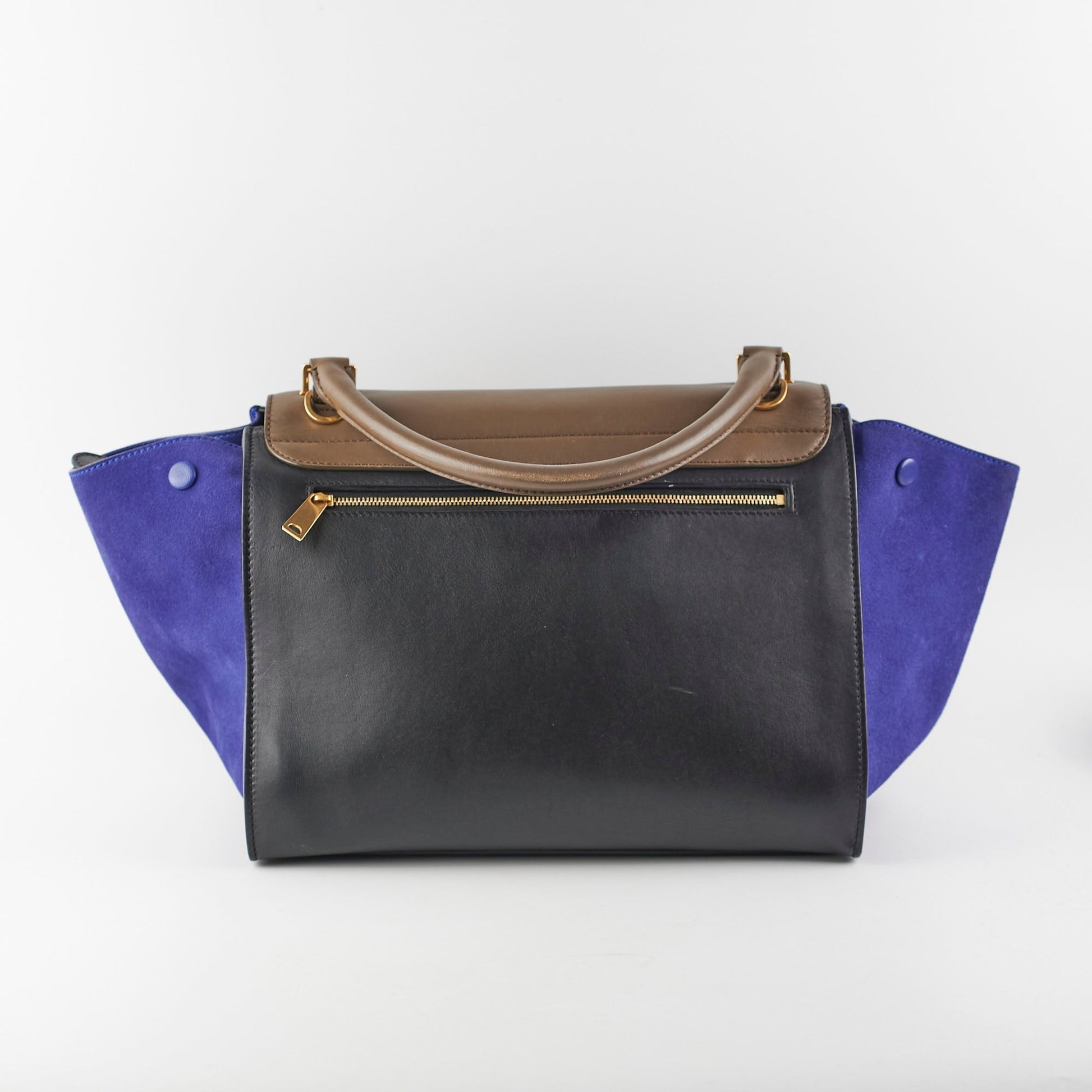 Luxury Trapeze Tricolour Handbag Medium Travel Bag