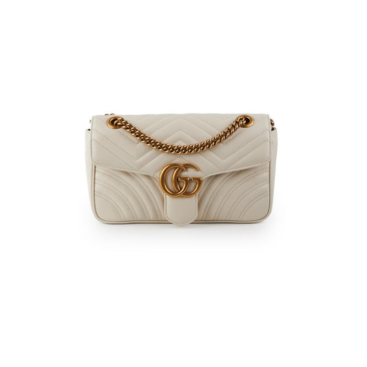 Gucci Marmont Ivory Crossbody Bag Medium