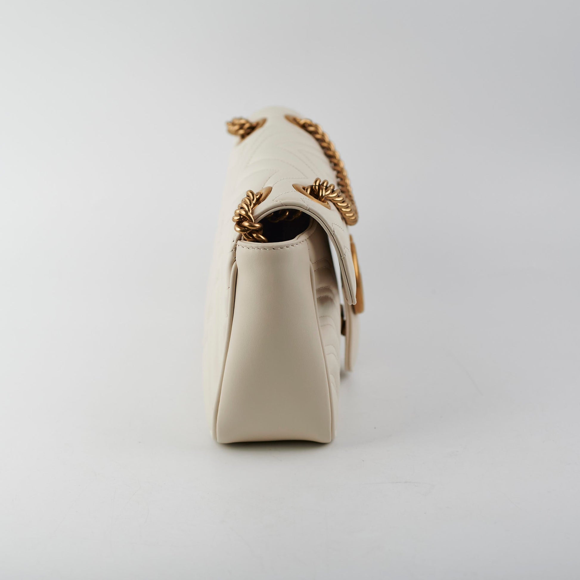 Gucci Marmont Ivory Crossbody Bag Medium