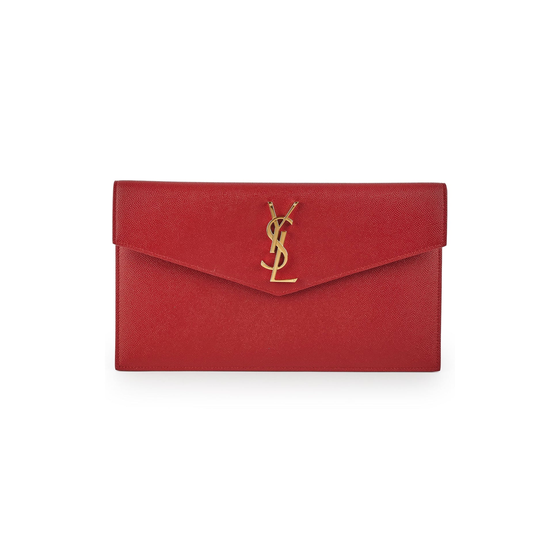 YSL Saint Laurent Uptown Clutch Red Clutch Bag