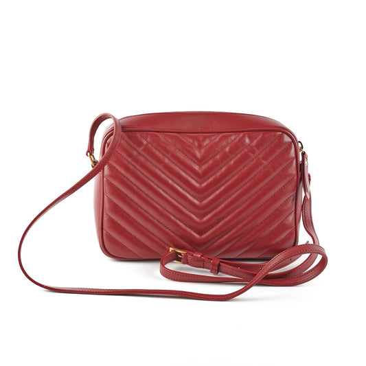 YSL Saint Laurent Lou Camera Bag Burgundy Travel Bag