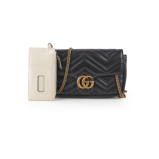 Gucci Marmont Bag Matelasse Black Crossbody Bag