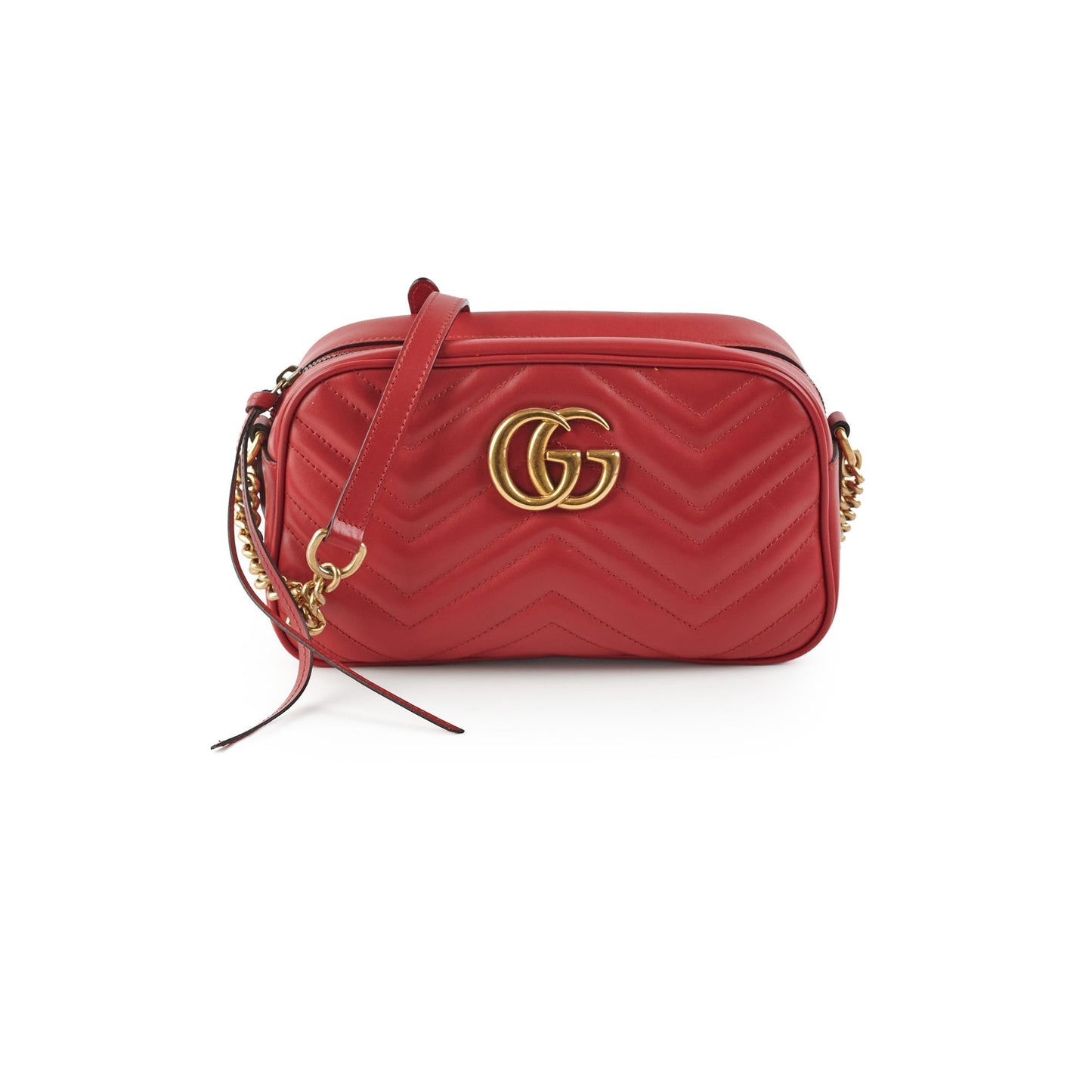 Gucci Marmont Soho Disco Bag Red Small Crossbody Bag