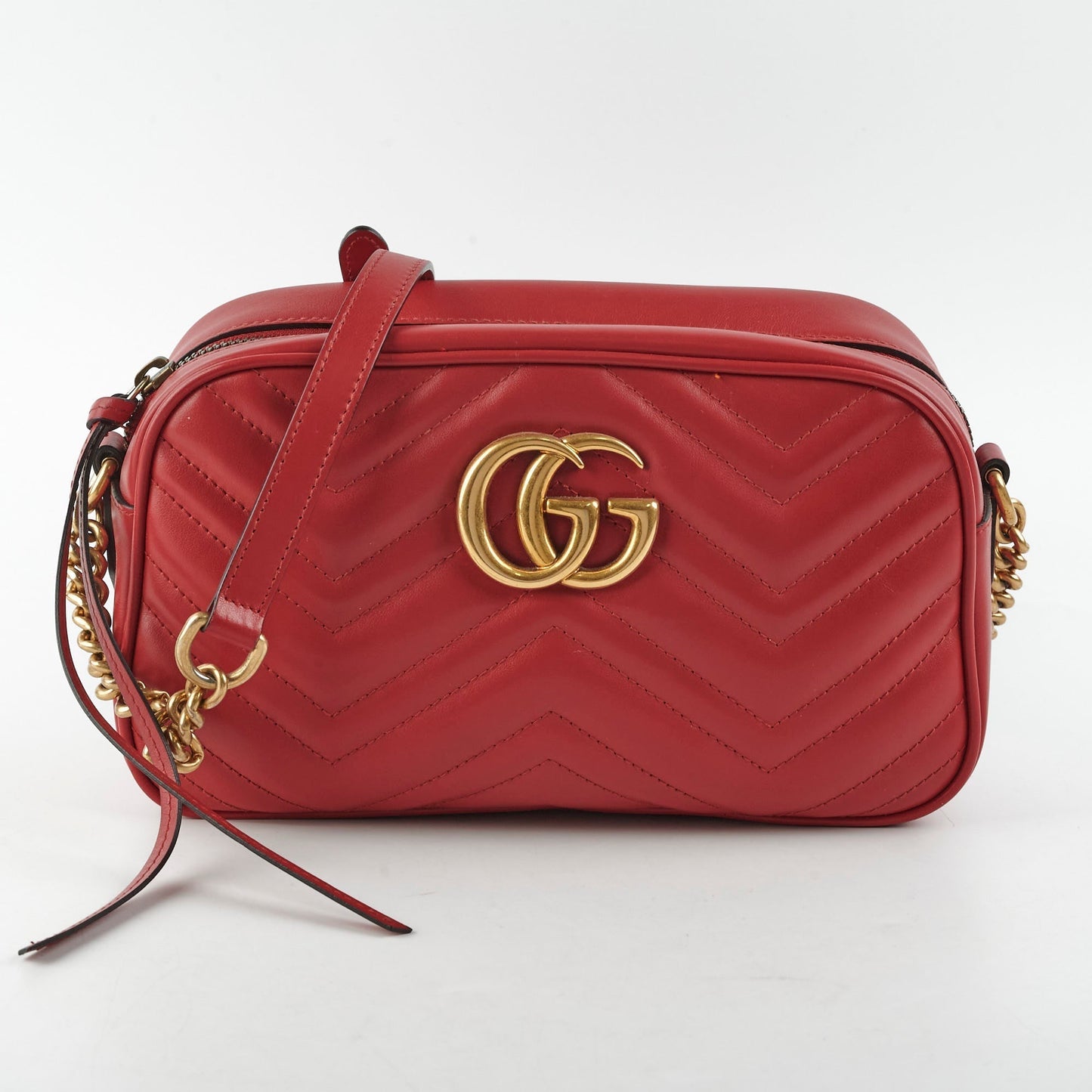 Gucci Marmont Soho Disco Bag Red Small Crossbody Bag