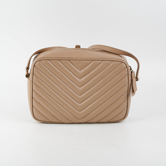 YSL Saint Laurent Lou Camera Bag Beige Crossbody Bag