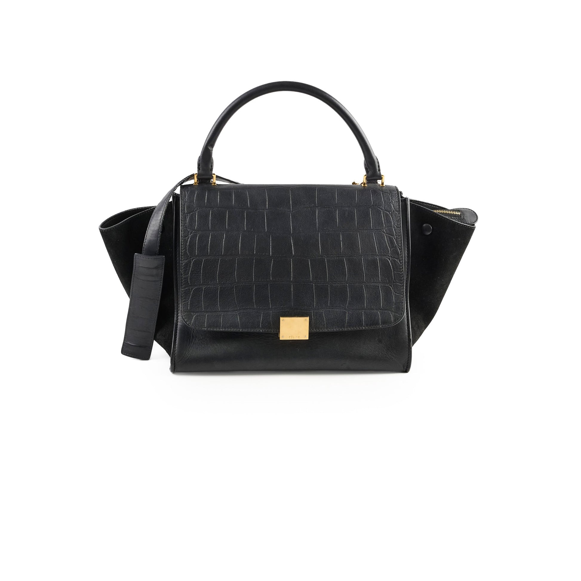 Luxury Meium Trapeze All Handbag Black Travel Bag