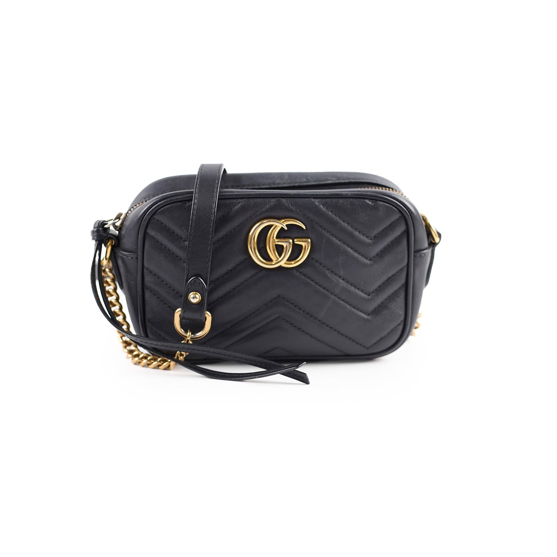 Gucci Marmont Camera Bag Black Mini Crossbody Bag 4