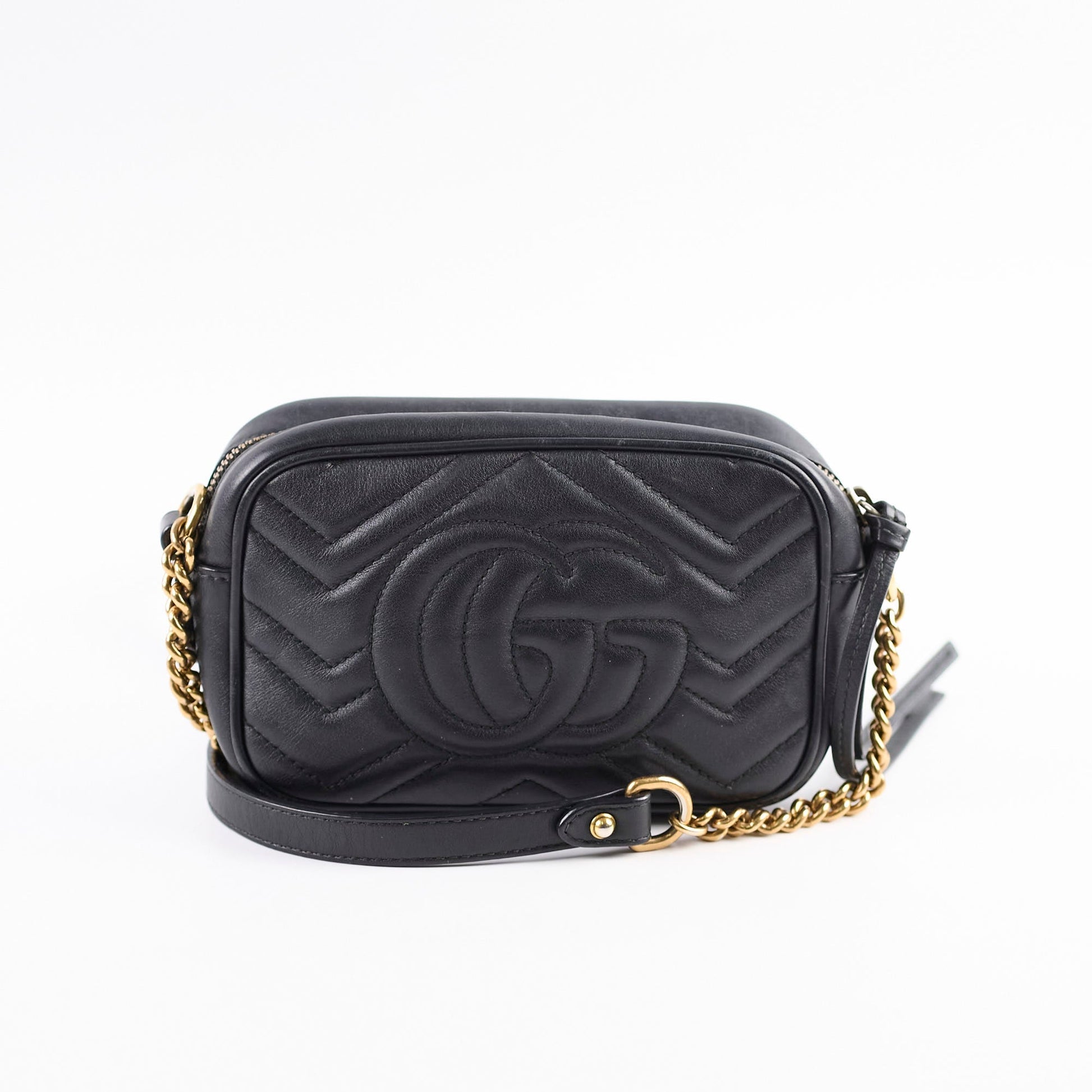 Gucci Marmont Camera Bag Black Mini Crossbody Bag 4