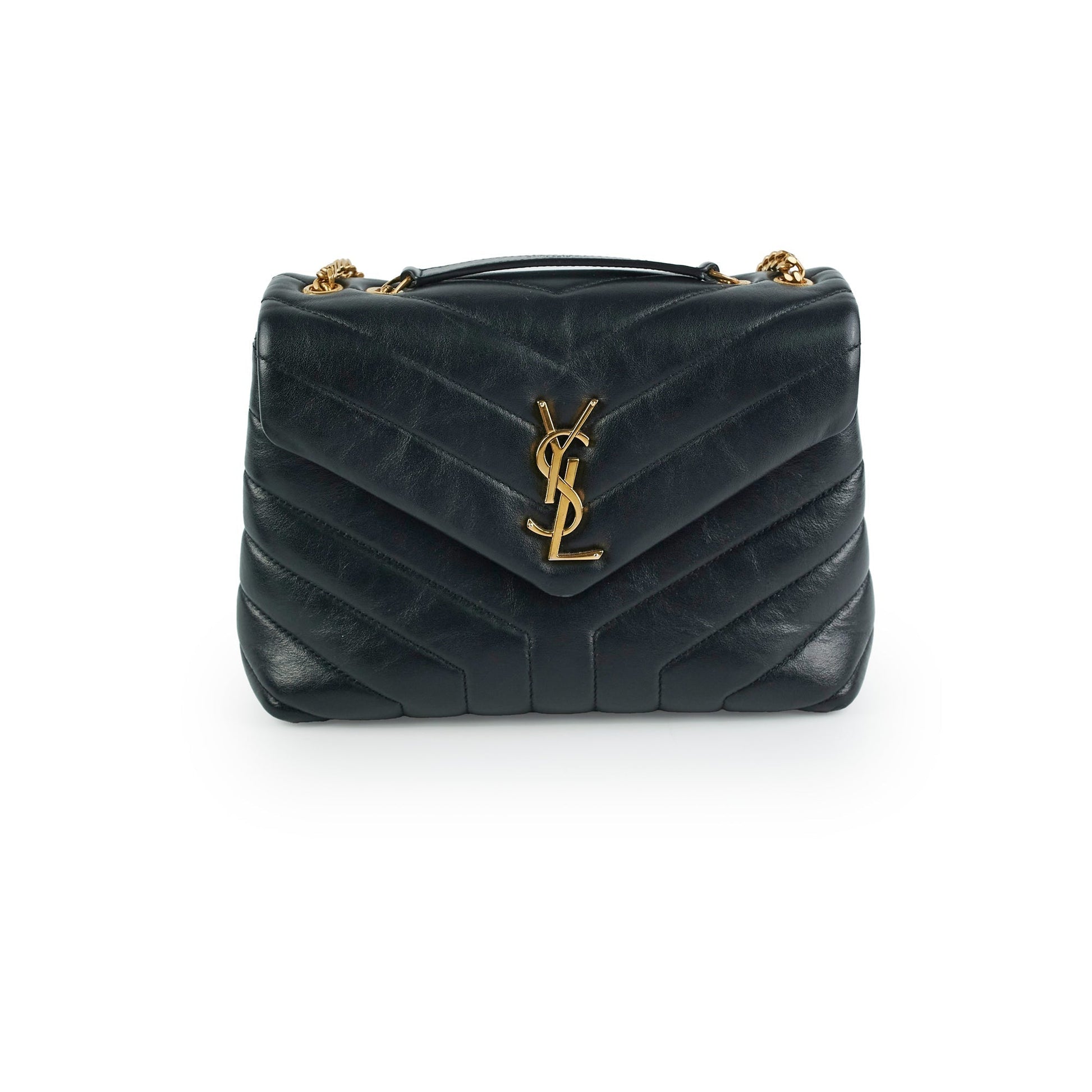 YSL Saint Laurent Lou Lou Shoulder Bag Black Small