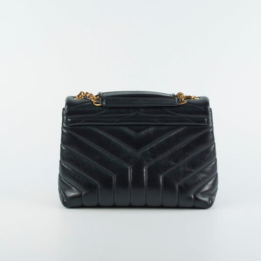YSL Saint Laurent Lou Lou Shoulder Bag Black Small