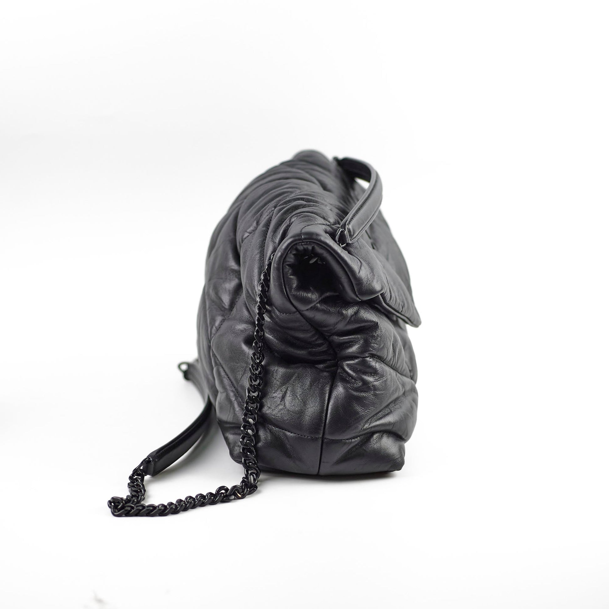 YSL Saint Laurent Puffer Bag Black Medium Shoulder Bag