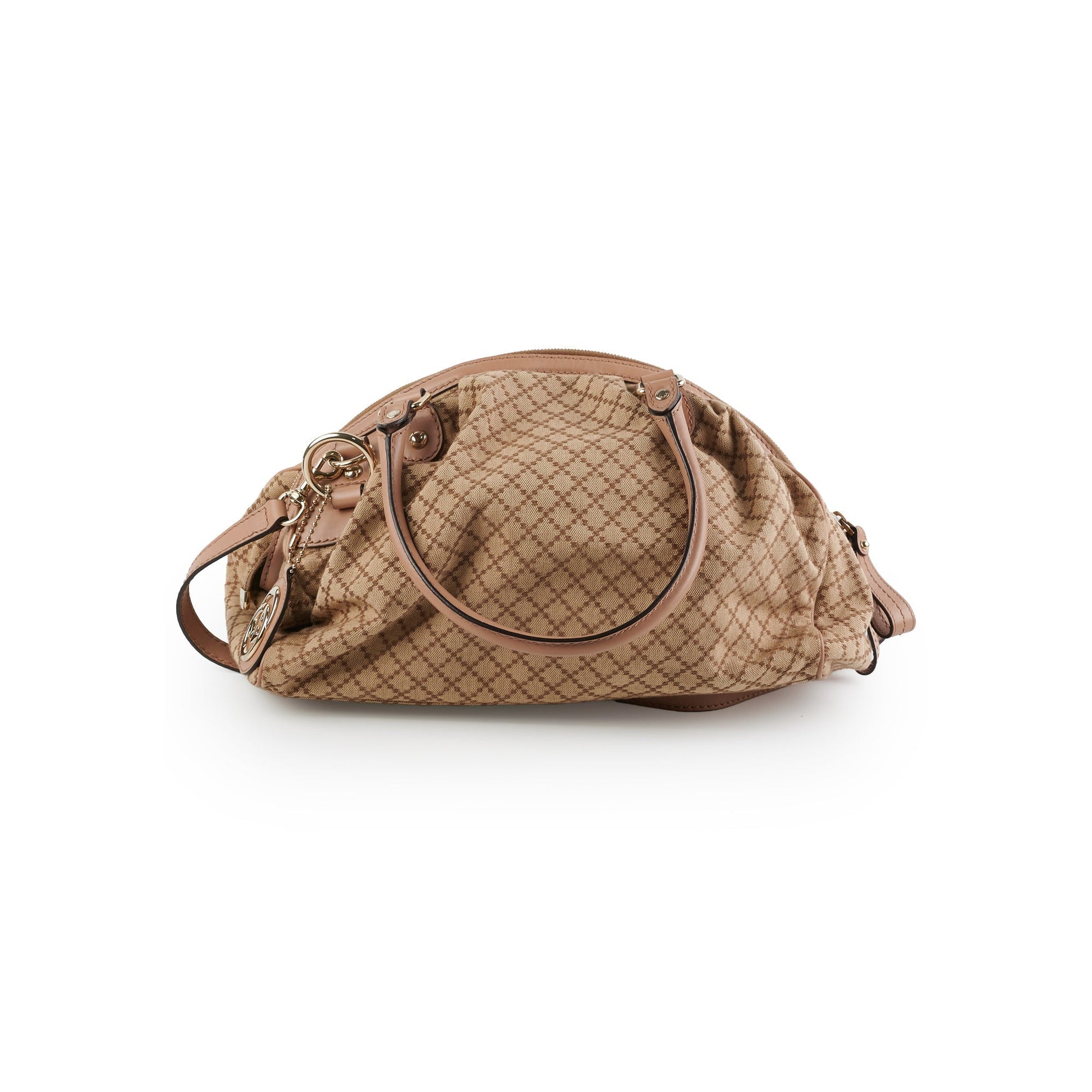 Gucci Tote Bag Brown Pink Shoulder Bag
