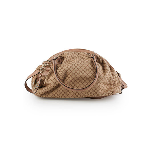 Gucci Tote Bag Brown Pink Shoulder Bag
