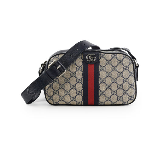 Gucci Navy Crossbody Monogram Crossbody Bag