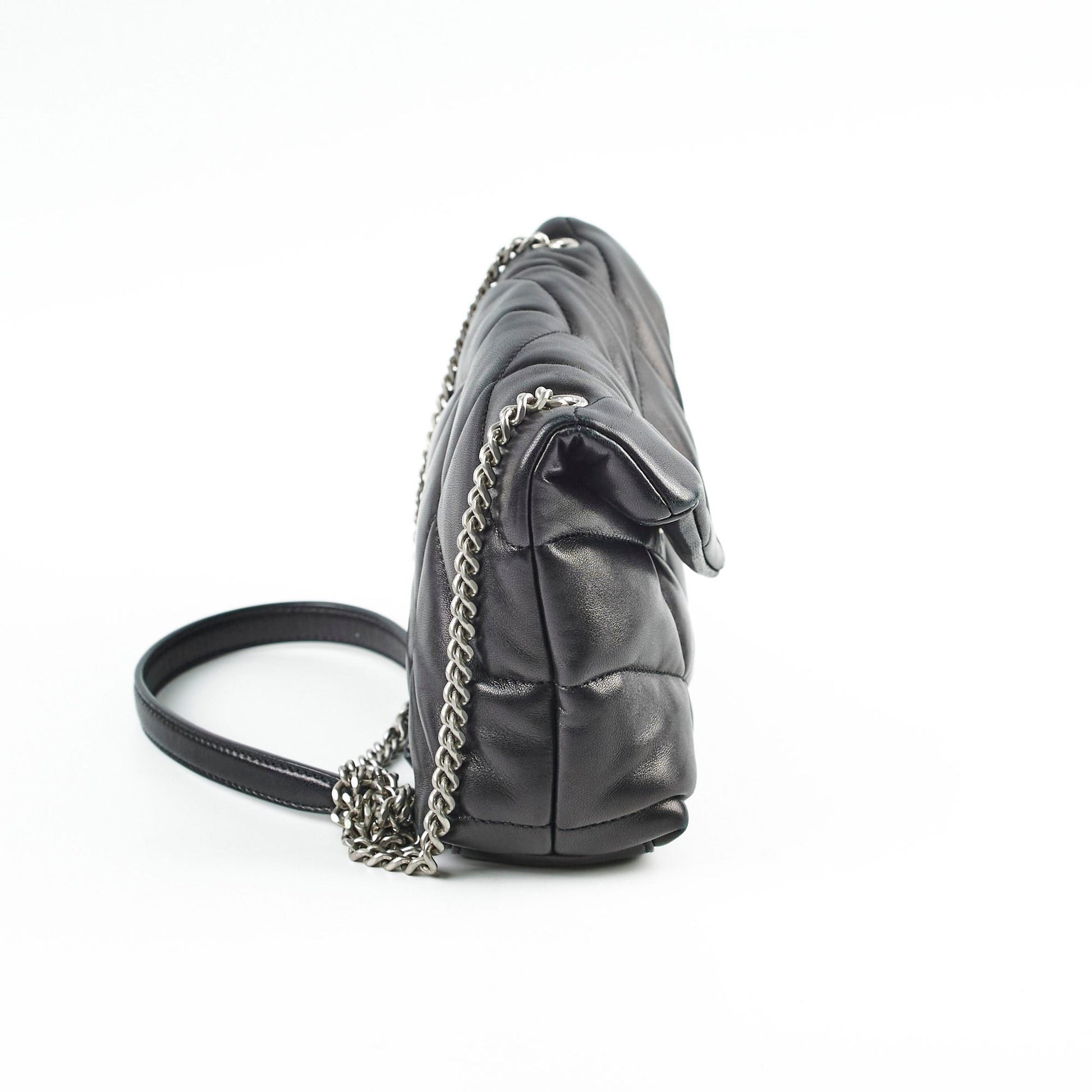 YSL Saint Laurent Puffer Bag Black Toy Crossbody Bag