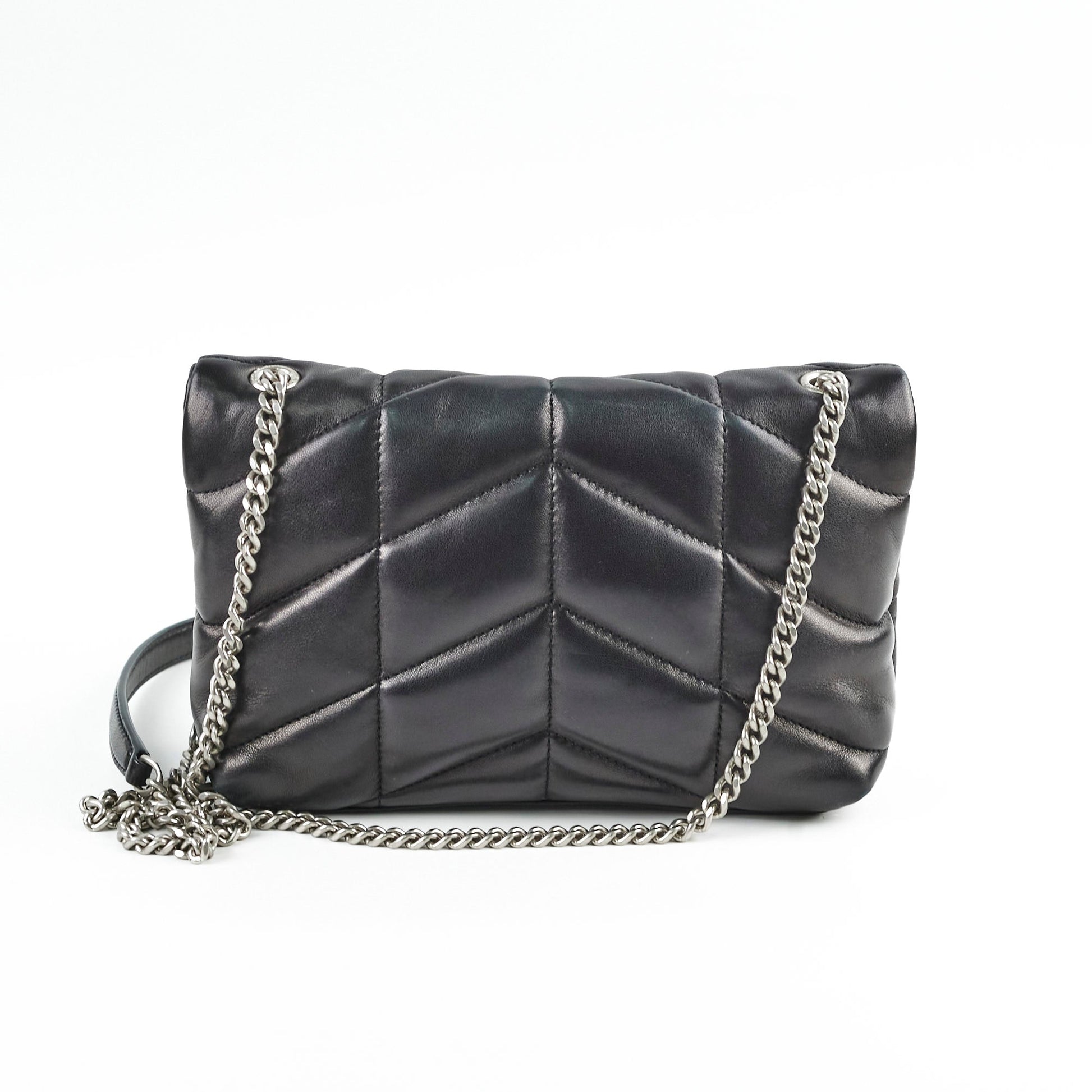 YSL Saint Laurent Puffer Bag Black Toy Crossbody Bag