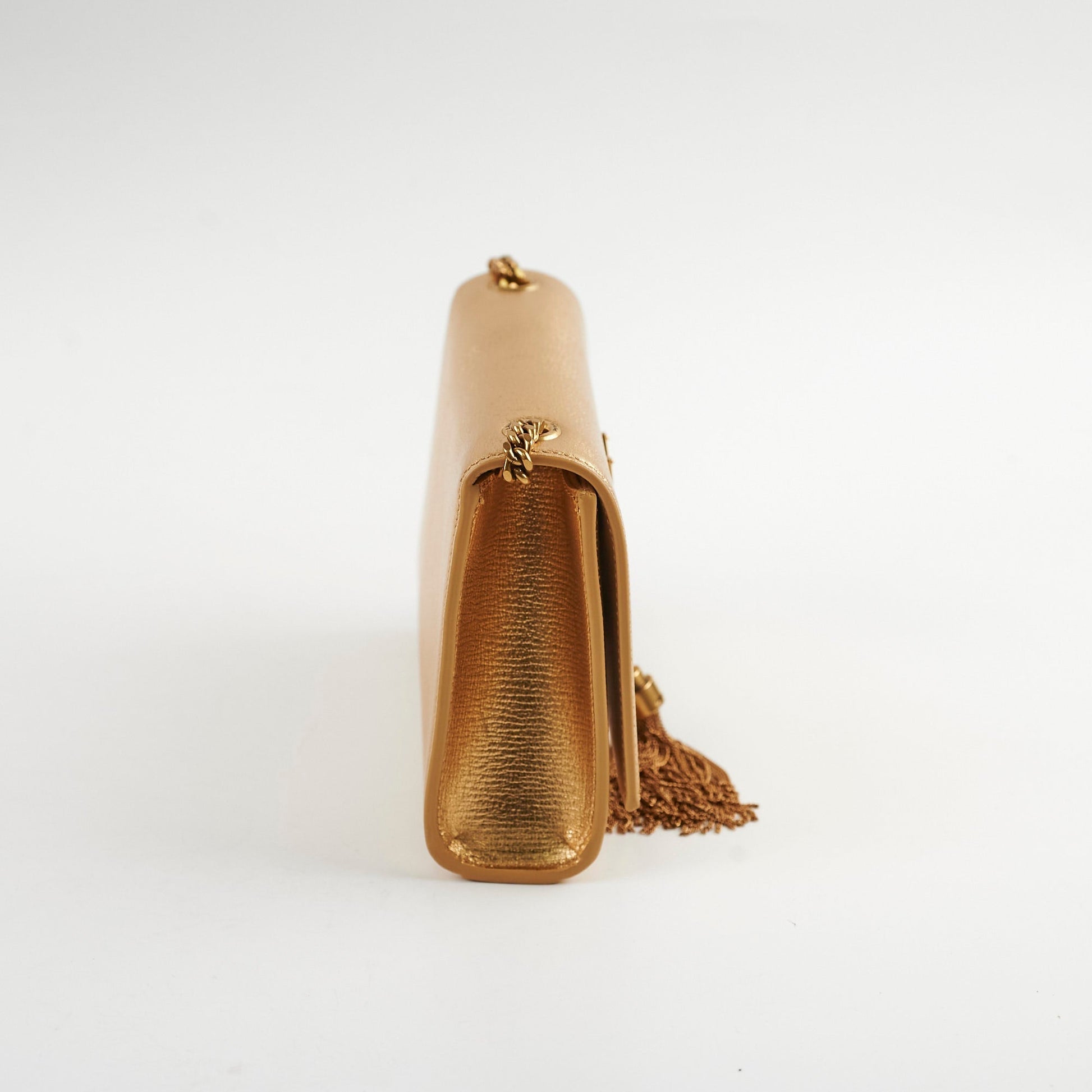 YSL Saint Laurent Kate Tassle Bag Gold Small Crossbody Bag