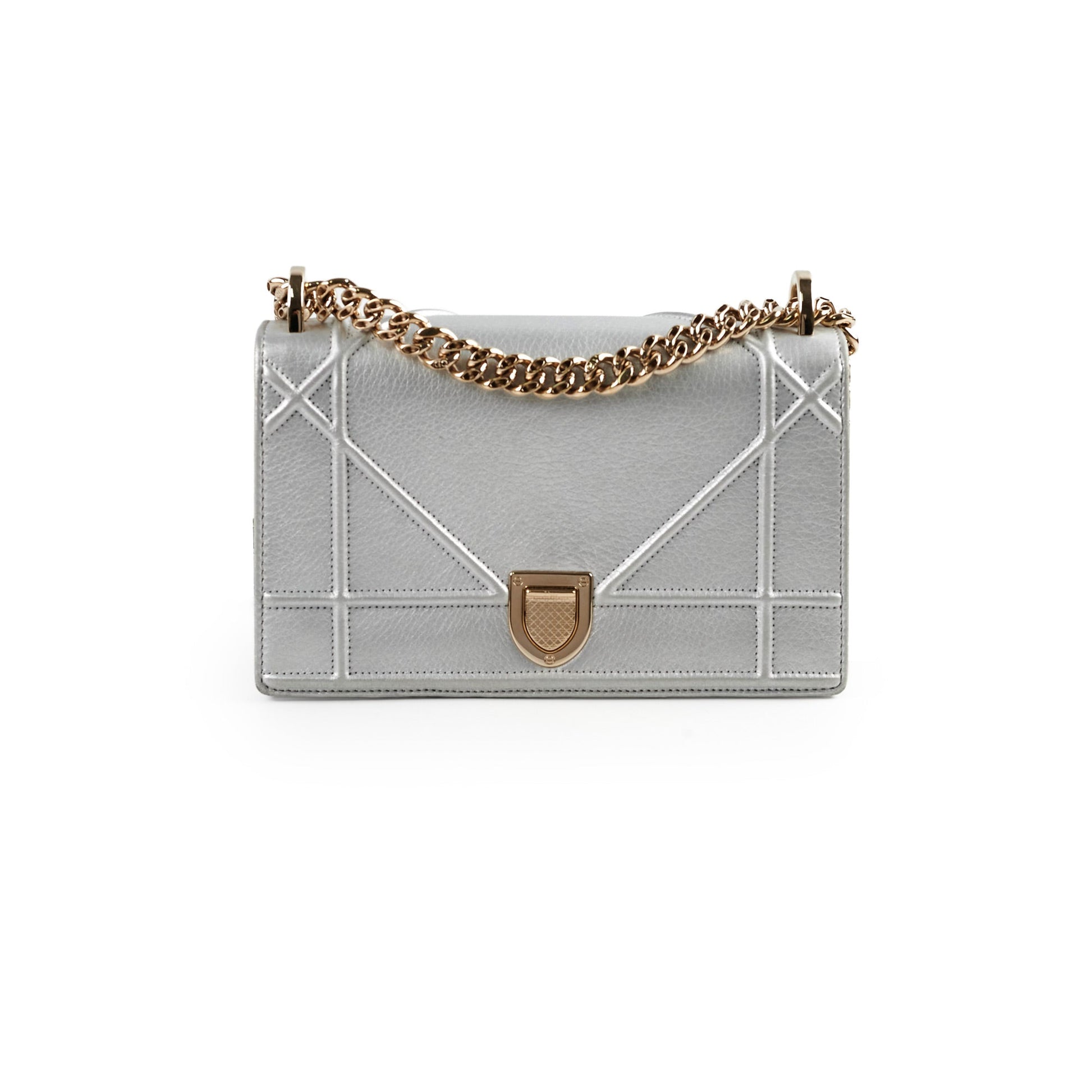 Dior Christian ama Crossbody Bag Silver
