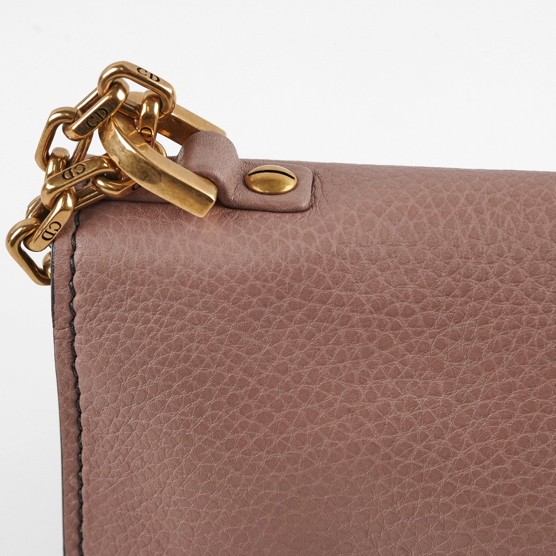Dior Christian A Dusty Bag Pink Medium Flap Crossbody Bag