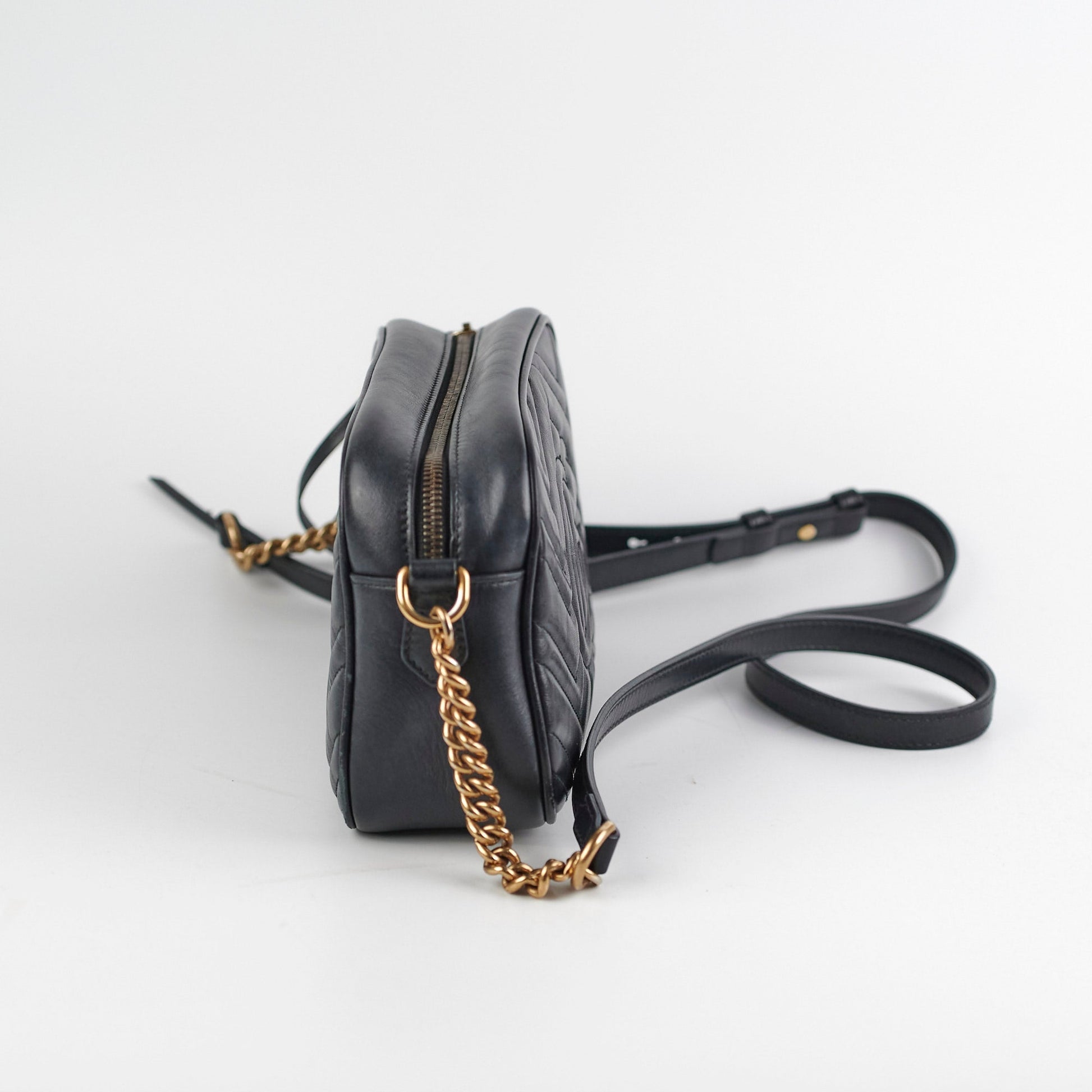Gucci Marmont Camera Bag Black Small Crossbody Bag 6