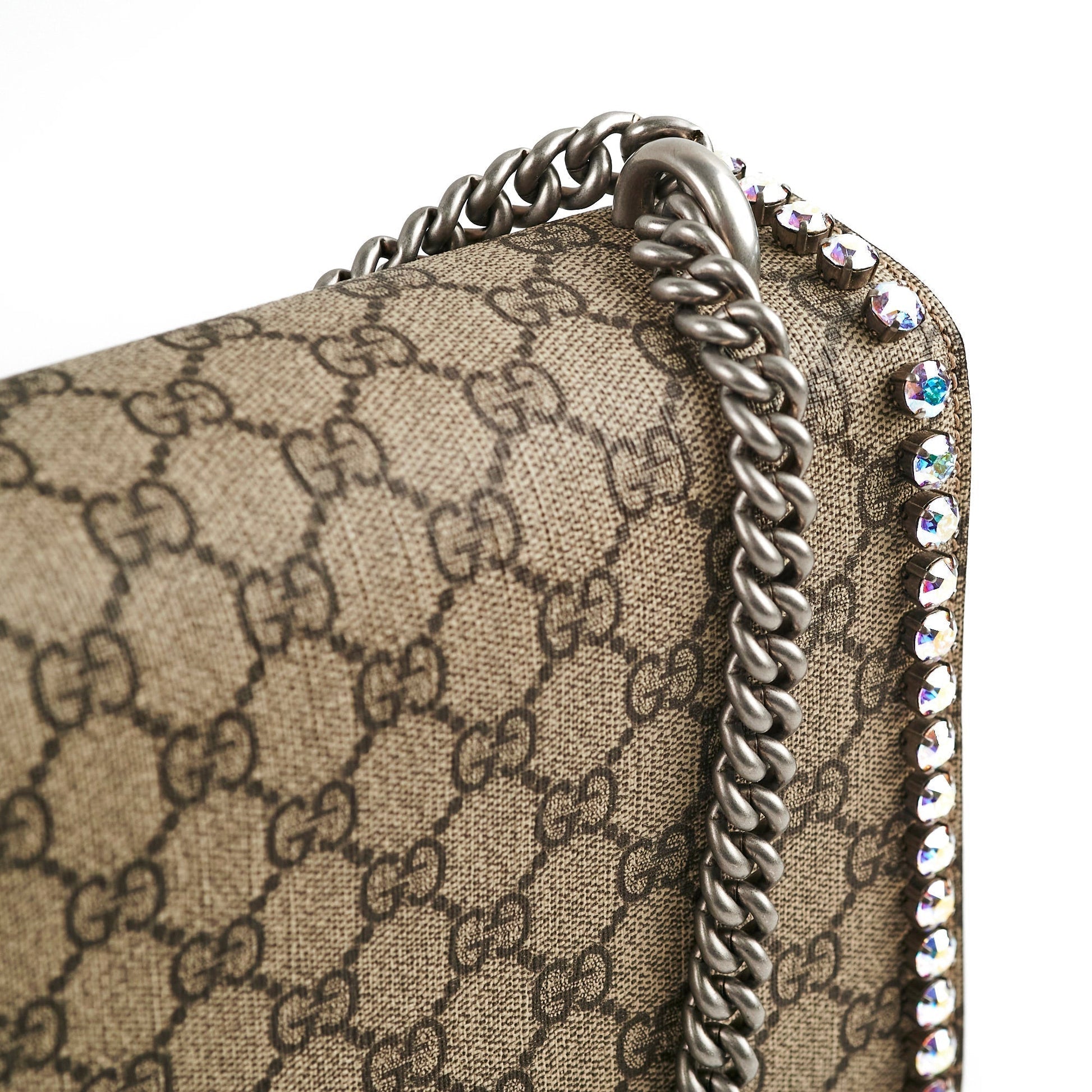 Gucci Crystal Embellished Dionysus Shoulder Bag Small