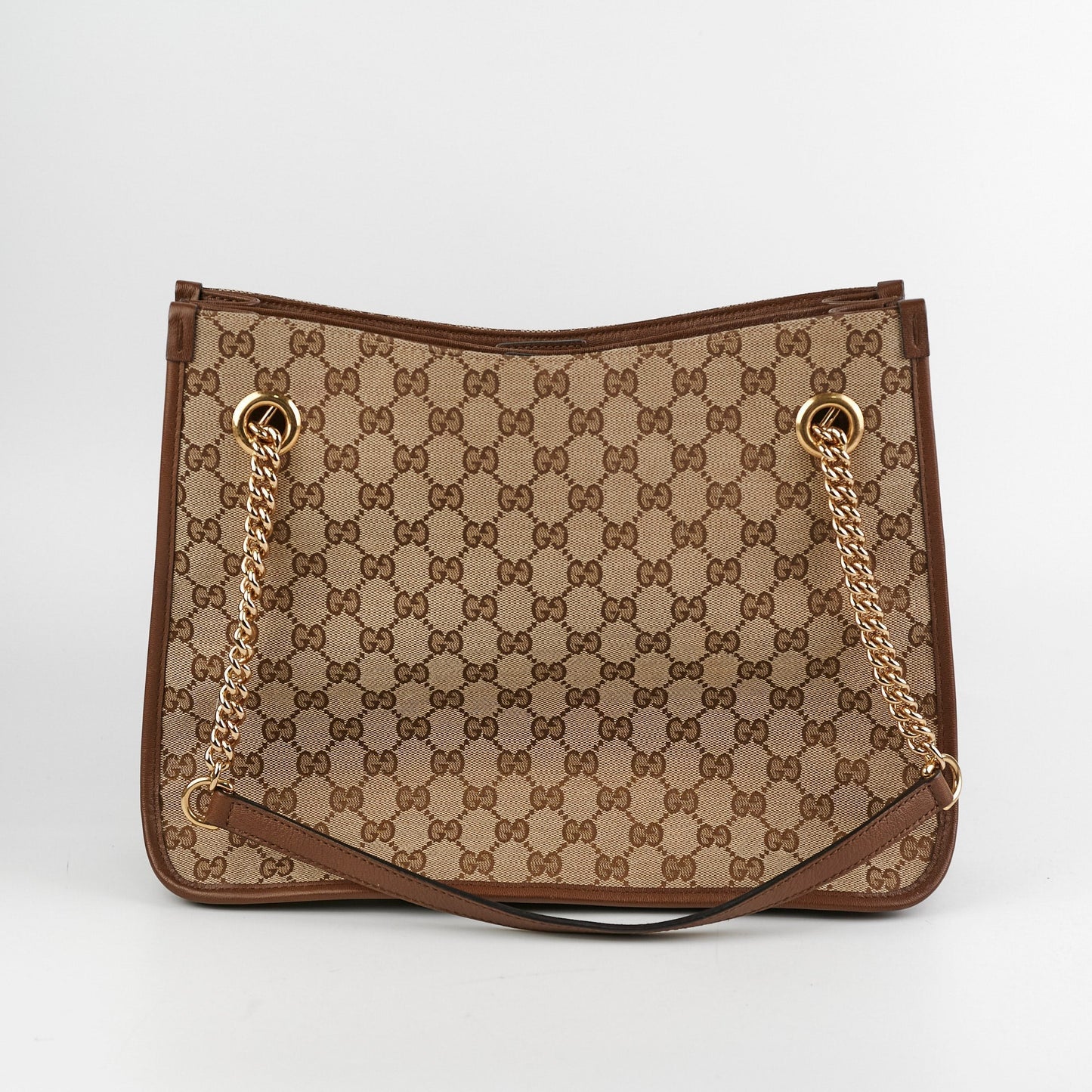 Gucci Tote Monogram Brown Shoulder Bag