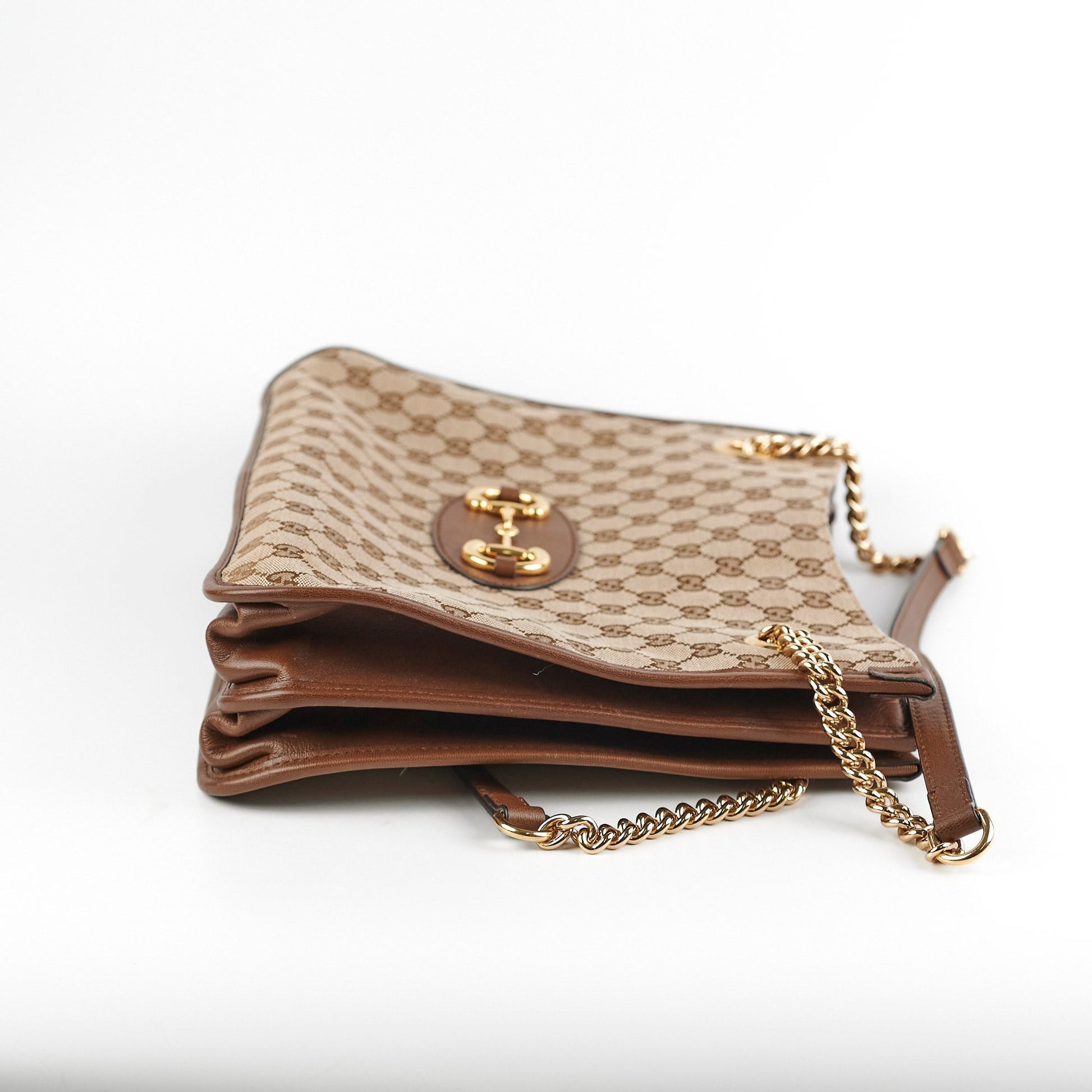 Gucci Tote Monogram Brown Shoulder Bag