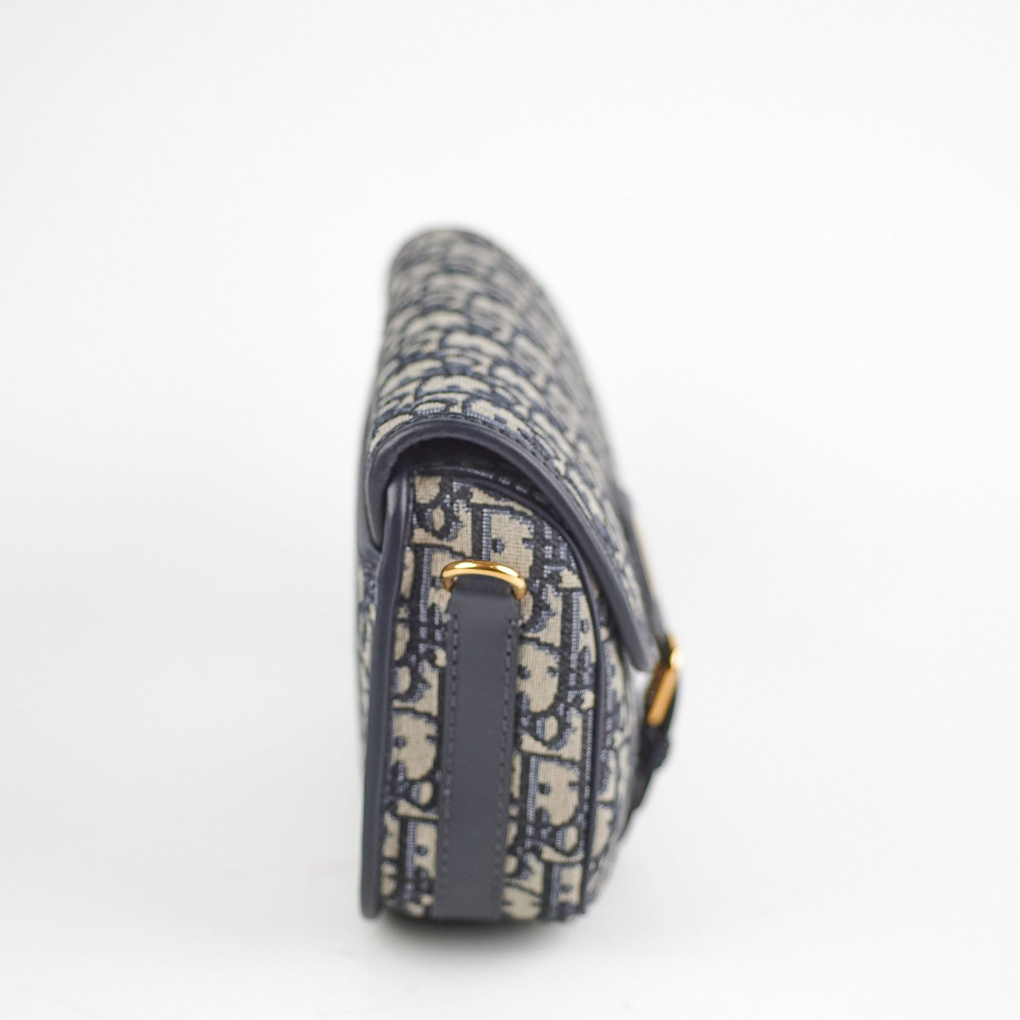 Dior Christian Bobby Oblique Crossbody Bag Navy Medium