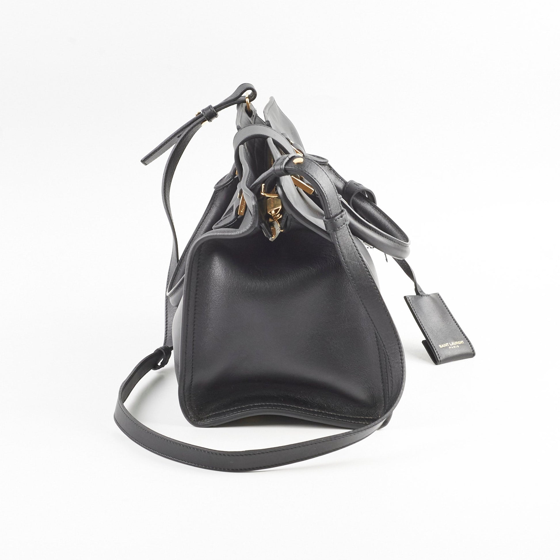 YSL Saint Laurent Classis Cabas Bag Black Small Crossbody Bag