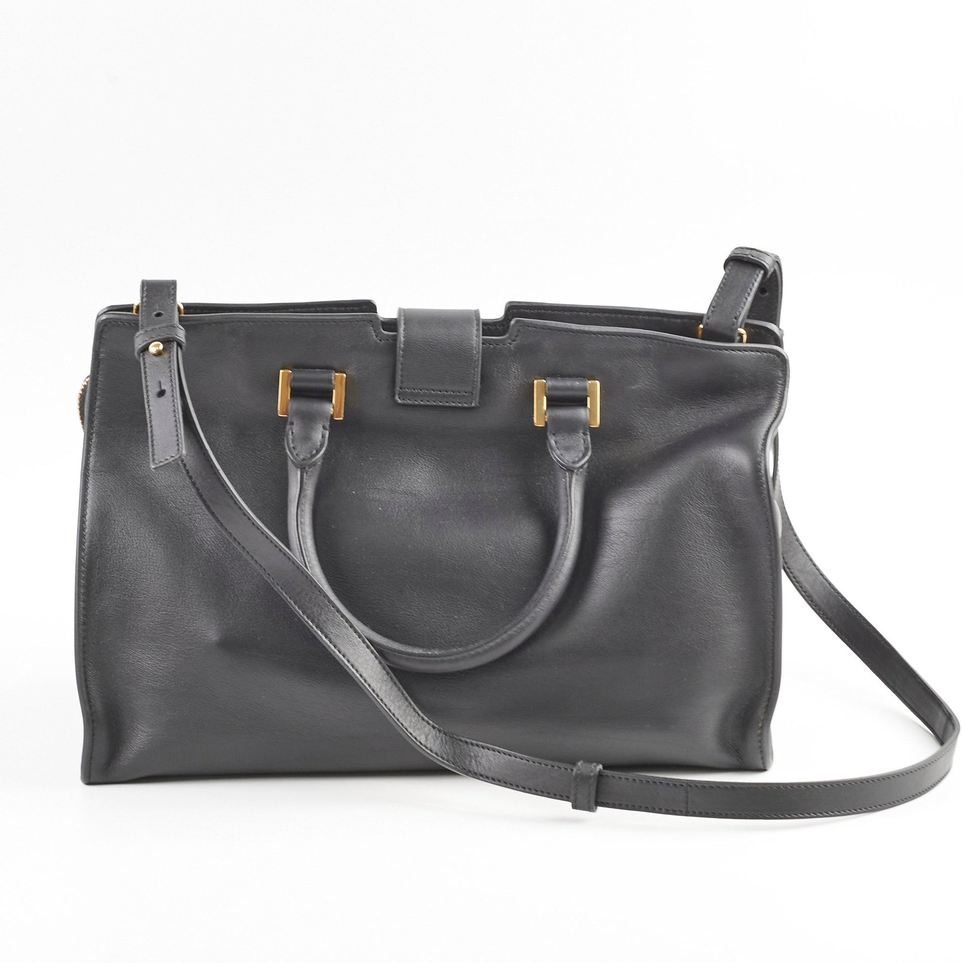 YSL Saint Laurent Classis Cabas Bag Black Small Crossbody Bag